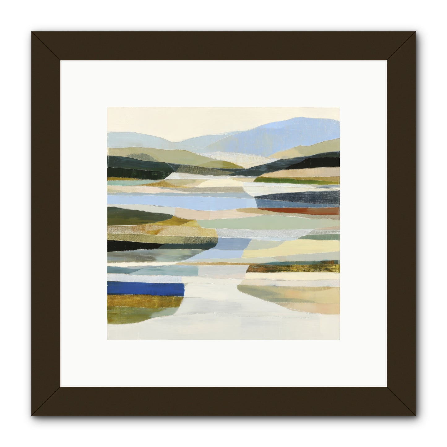 Meadow Echo -- Framed Print - Black 10x10