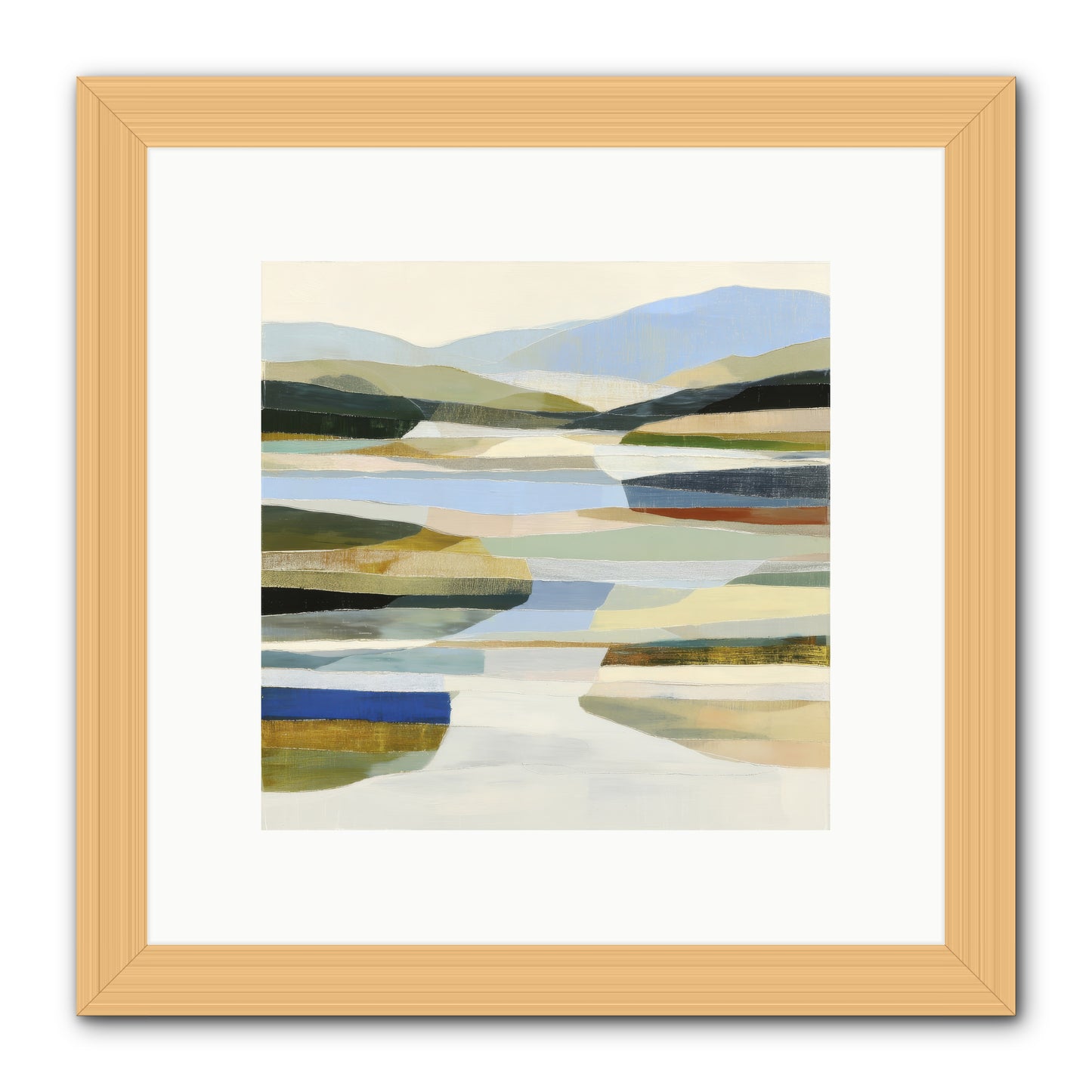 Meadow Echo -- Framed Print - Natural 10x10