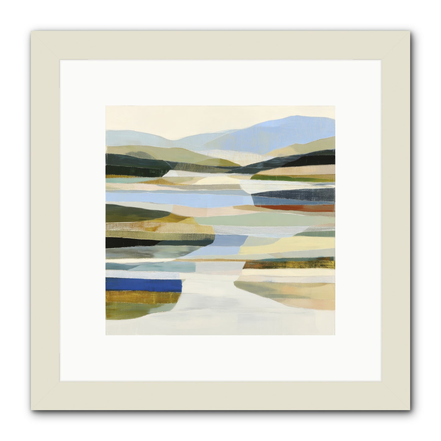 Meadow Echo -- Framed Print - White 10x10