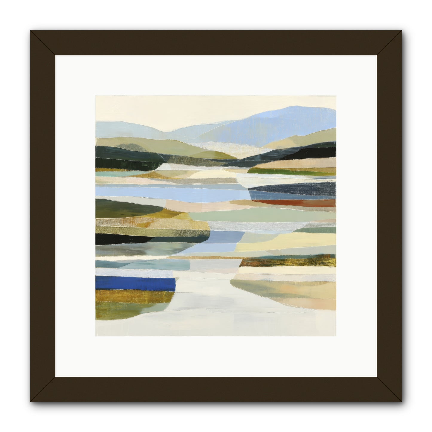 Meadow Echo -- Framed Print - Black 12x12