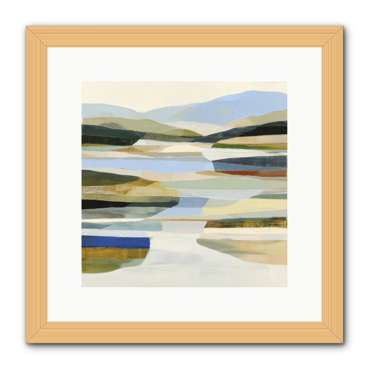 Meadow Echo -- Framed Print - Natural 12x12
