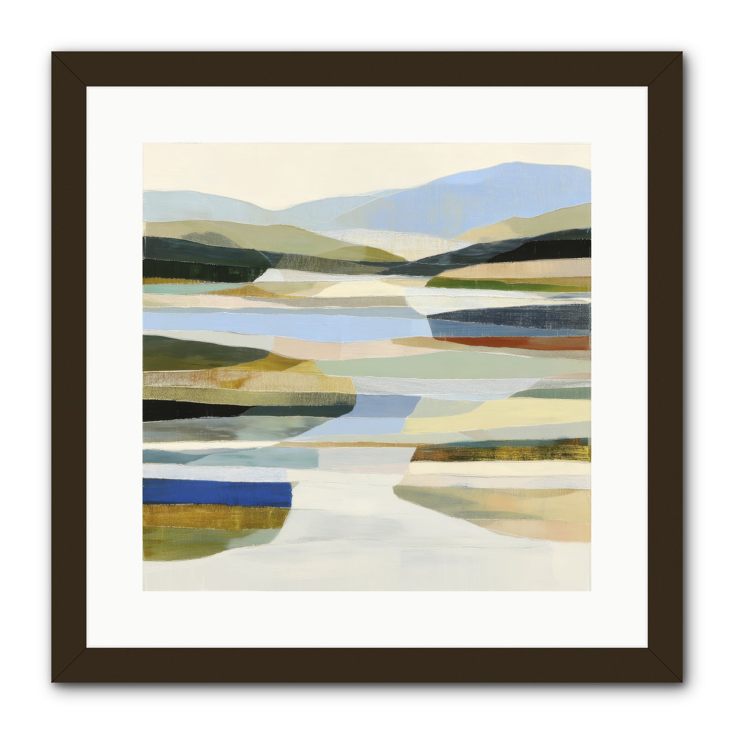 Meadow Echo -- Framed Print - Black 16x16