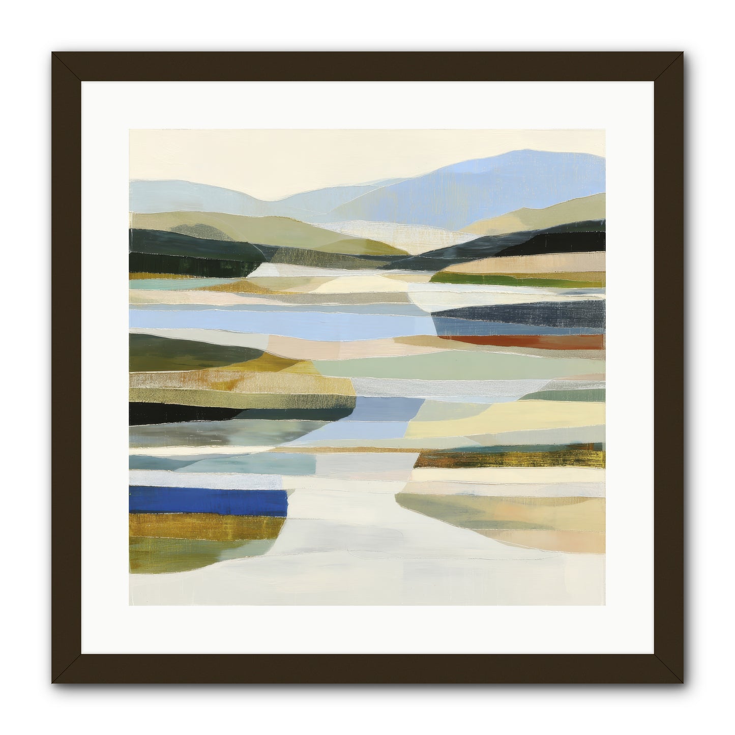 Meadow Echo -- Framed Print - Black 20x20
