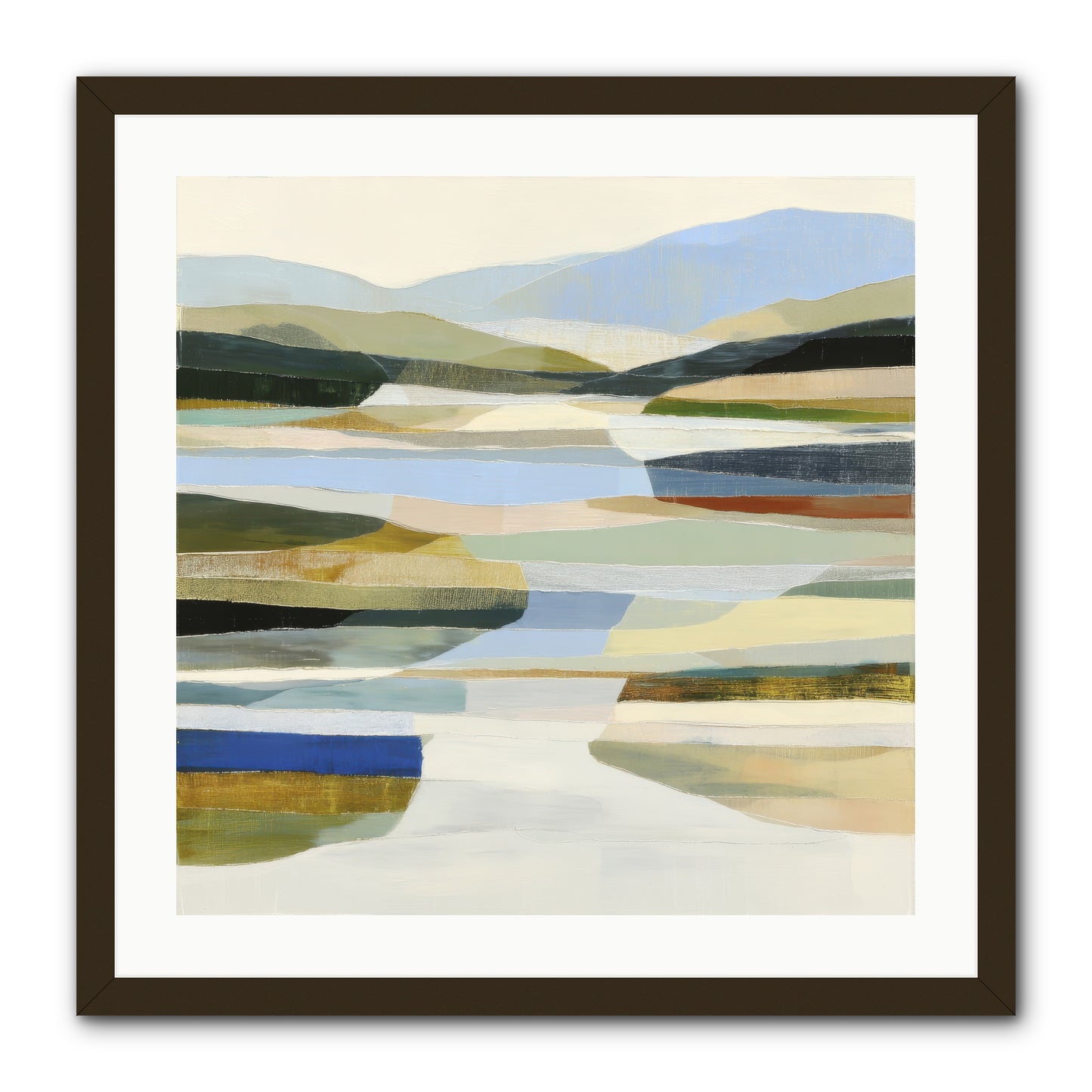 Meadow Echo -- Framed Print - Black 24x24