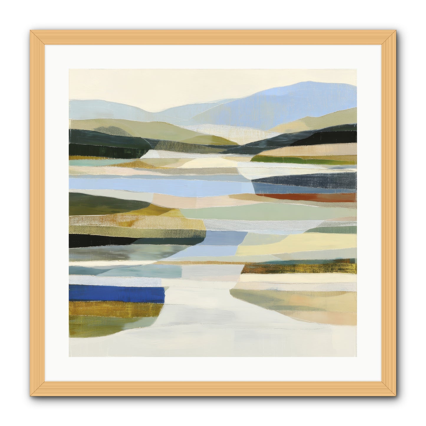 Meadow Echo -- Framed Print - Natural 24x24