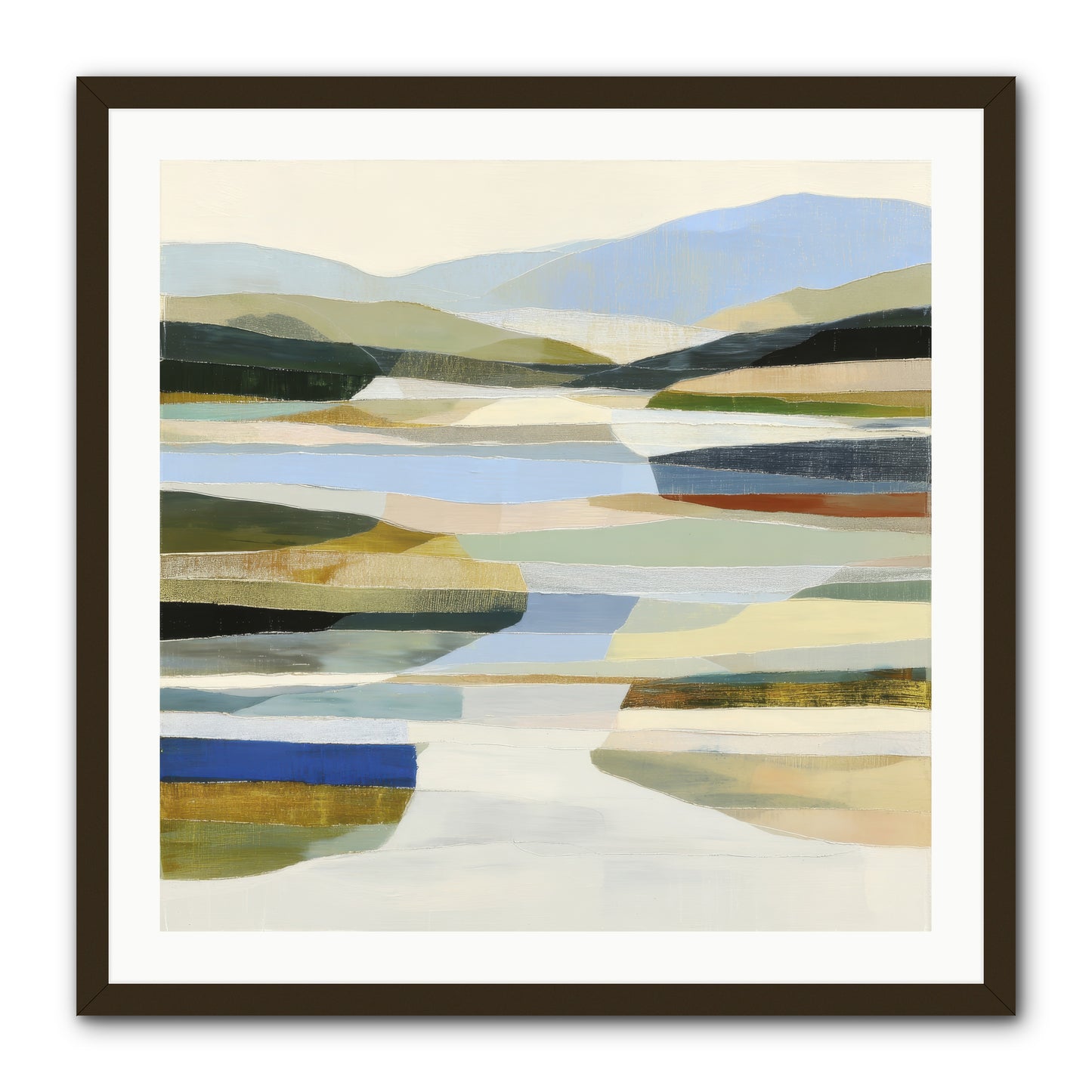 Meadow Echo -- Framed Print - Black 30x30