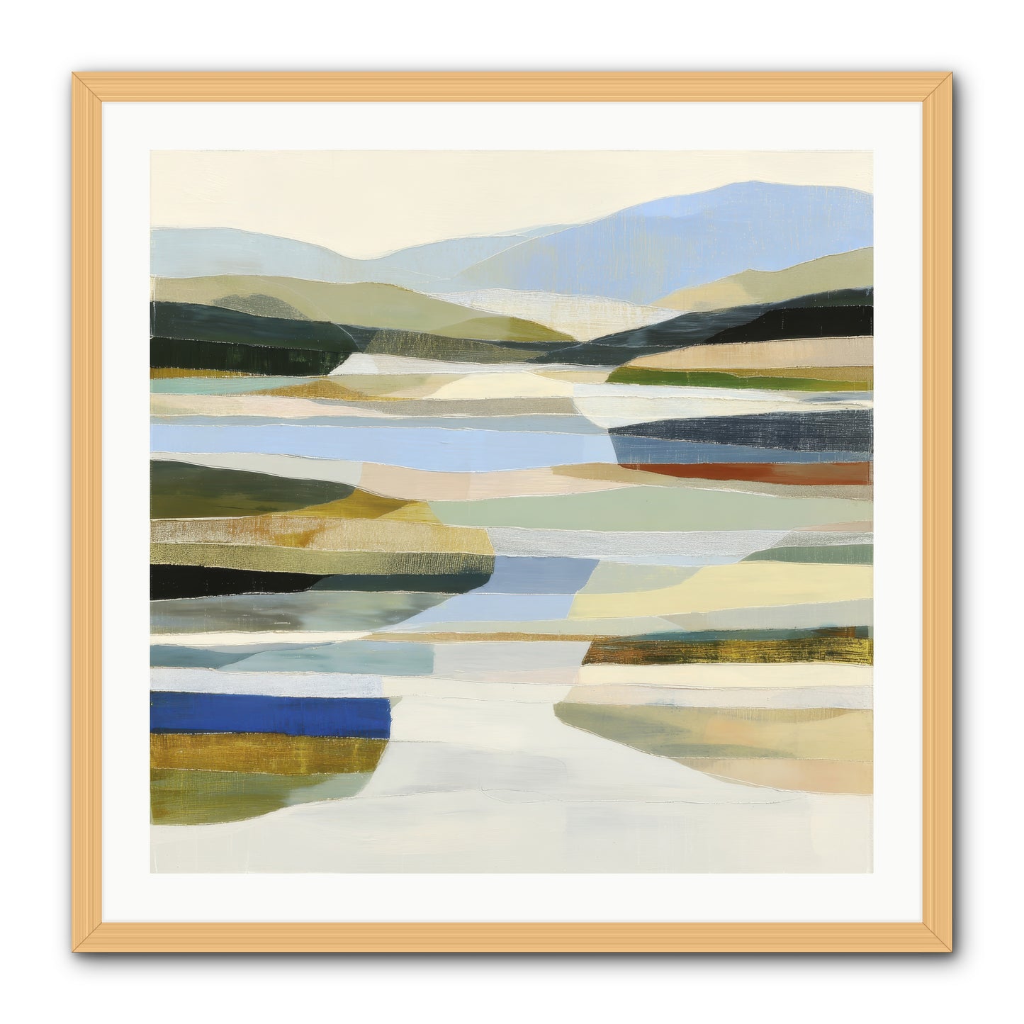 Meadow Echo -- Framed Print - Natural 30x30
