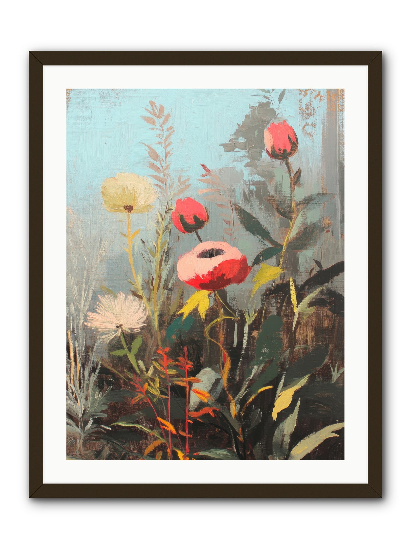 Meadow Jewels -- Framed Print - Black 24x32