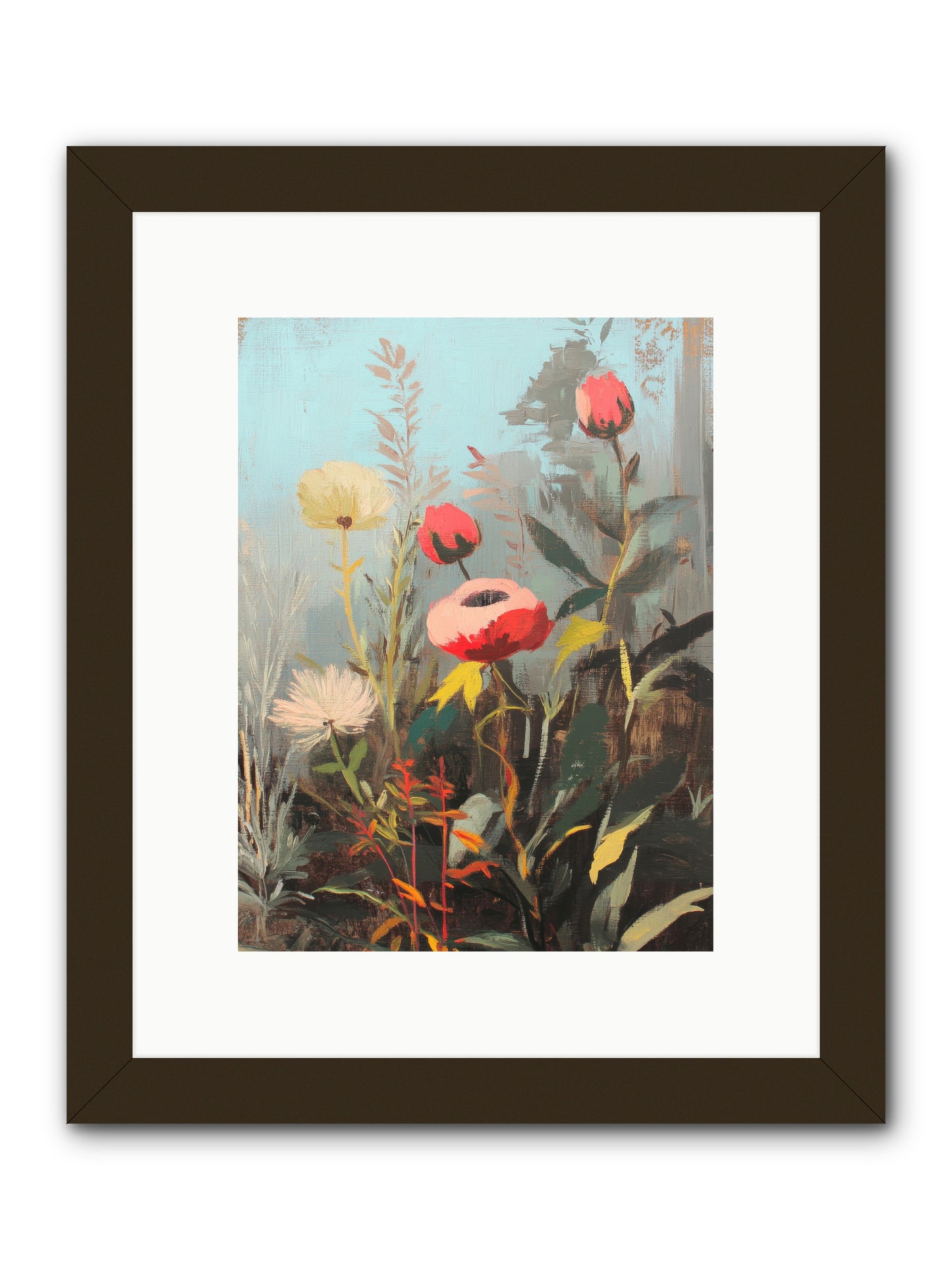 Meadow Jewels -- Framed Print - Black 9x12