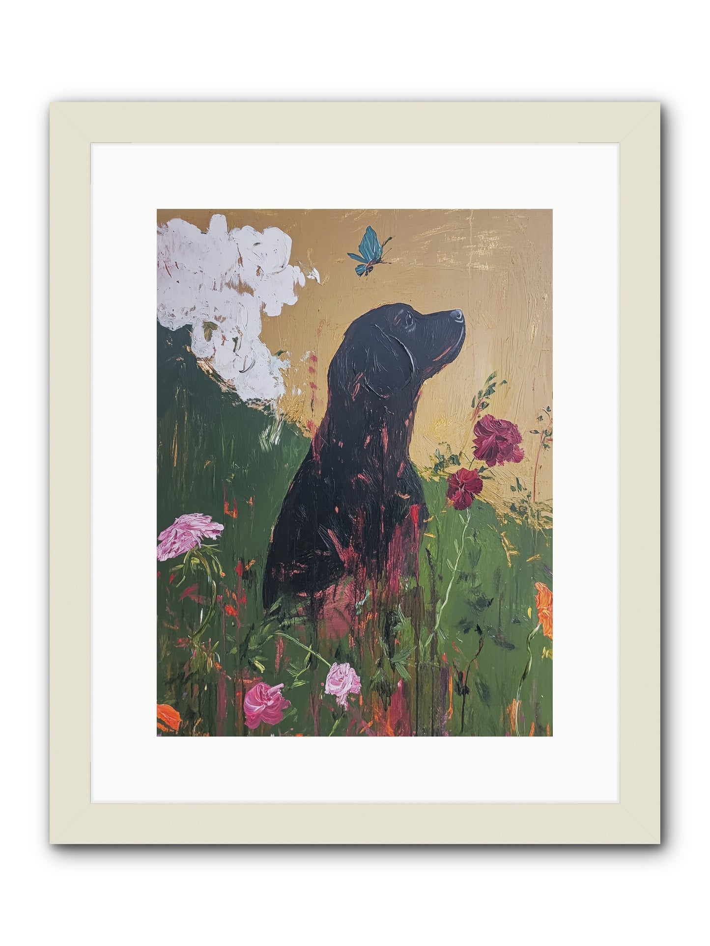 Meadow Magic -- Framed Print - White 12x16