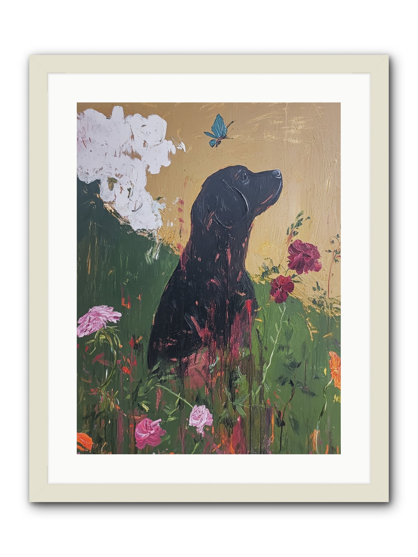 Meadow Magic -- Framed Print - White 18x24