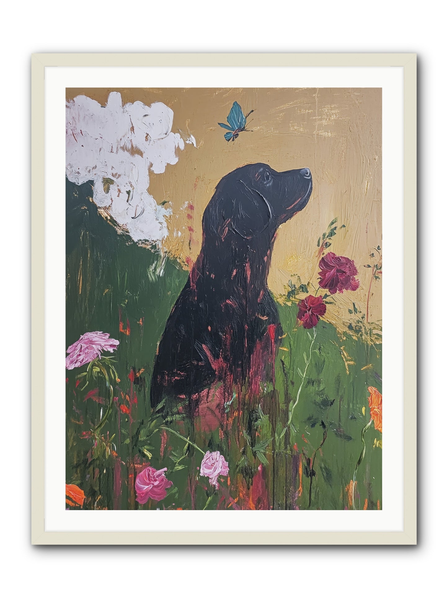 Meadow Magic -- Framed Print - White 30x40
