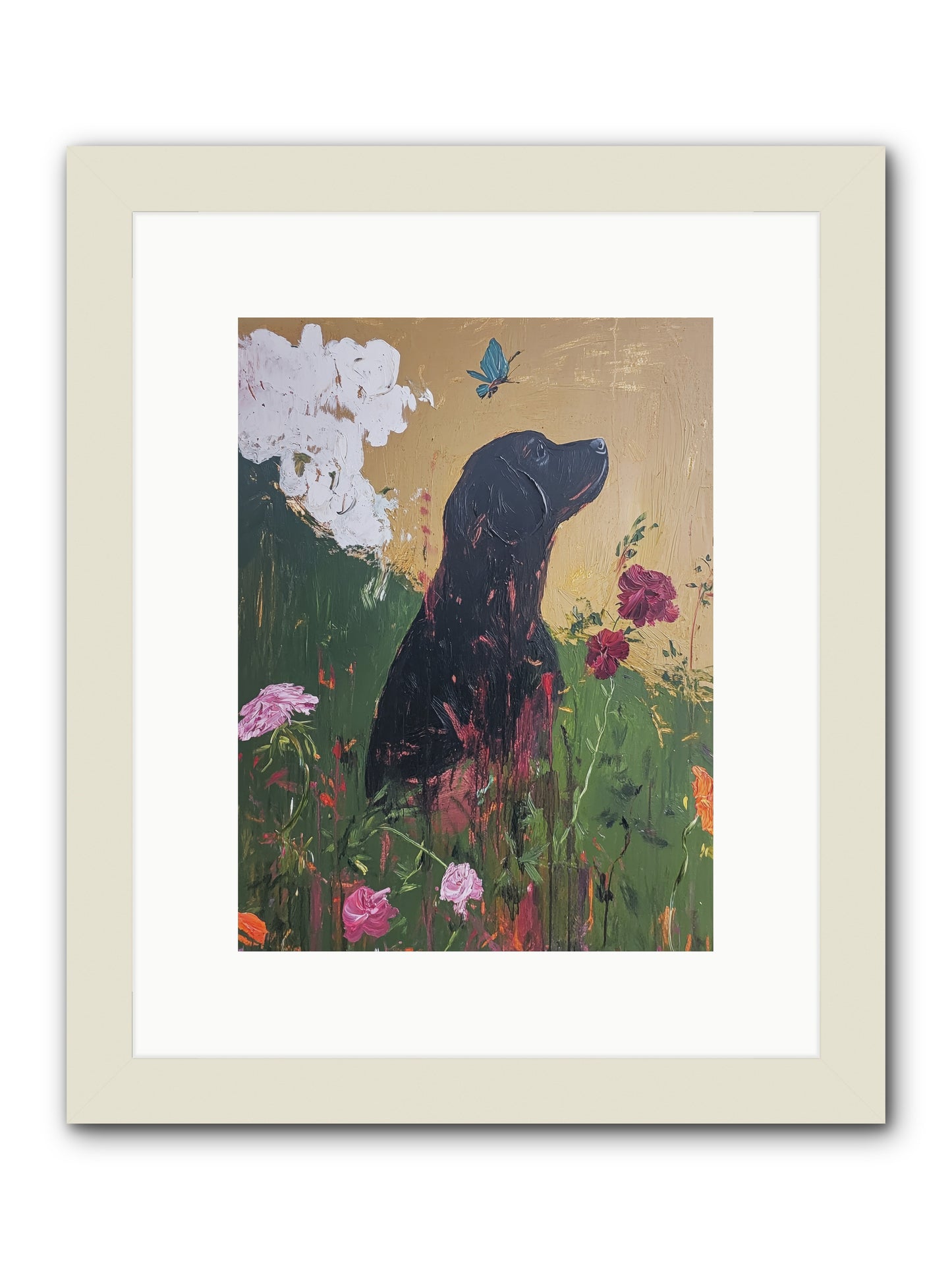 Meadow Magic -- Framed Print - White 9x12