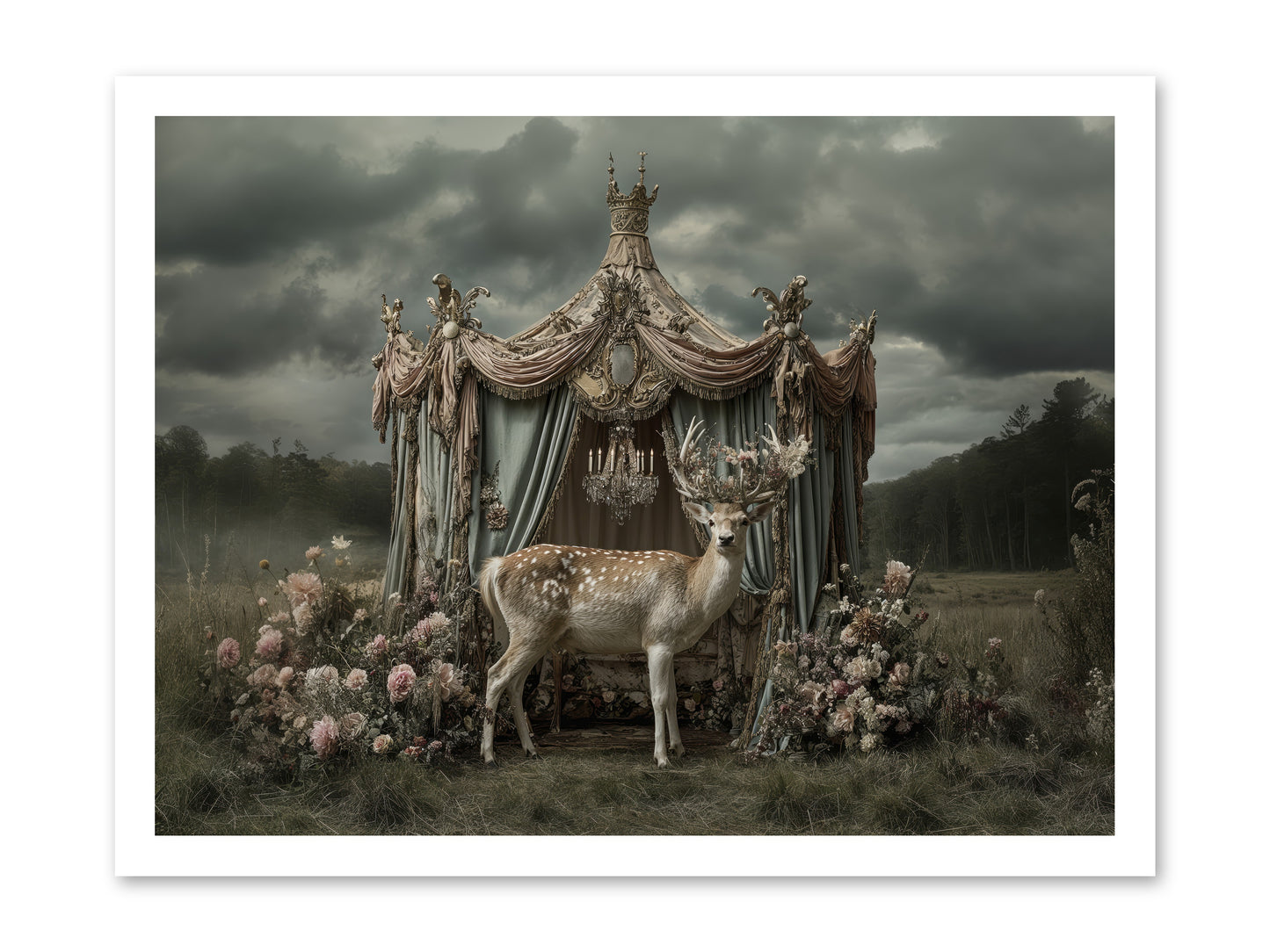 Meadow of Apricot Wind -- Loose Canvas Print 24x18