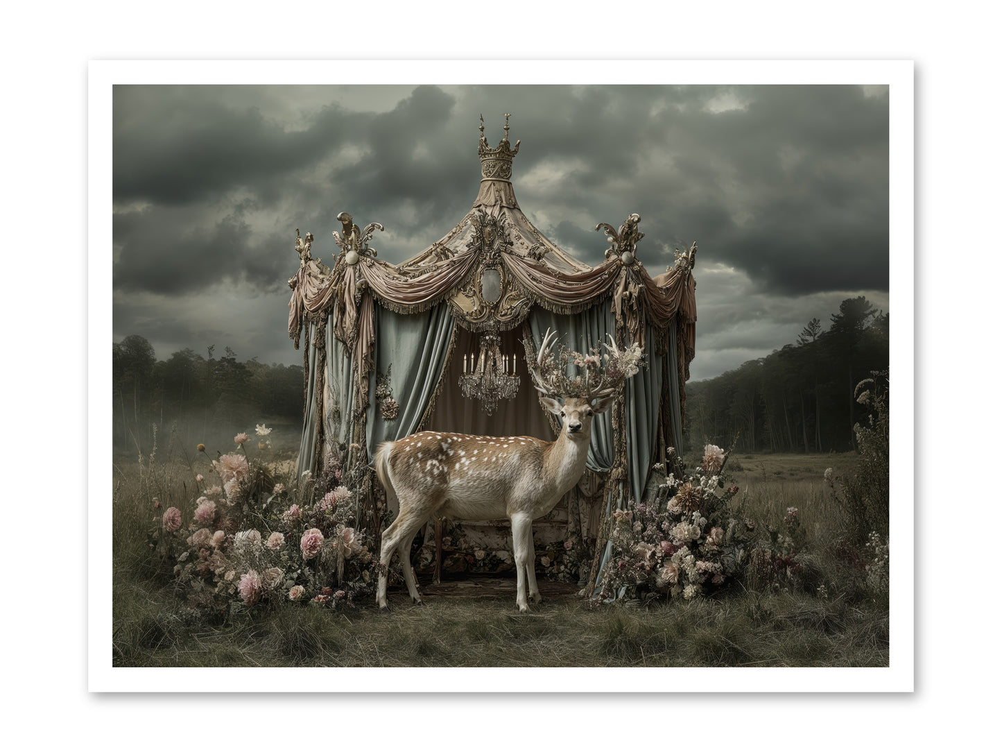 Meadow of Apricot Wind -- Loose Canvas Print 32x24