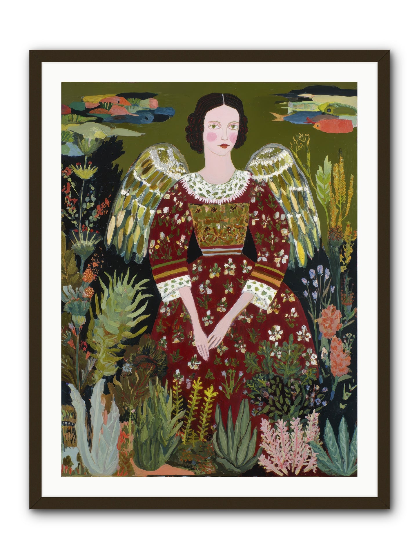 Meadow’s Grace Angel-REZ -- Framed Print - Black 30x40