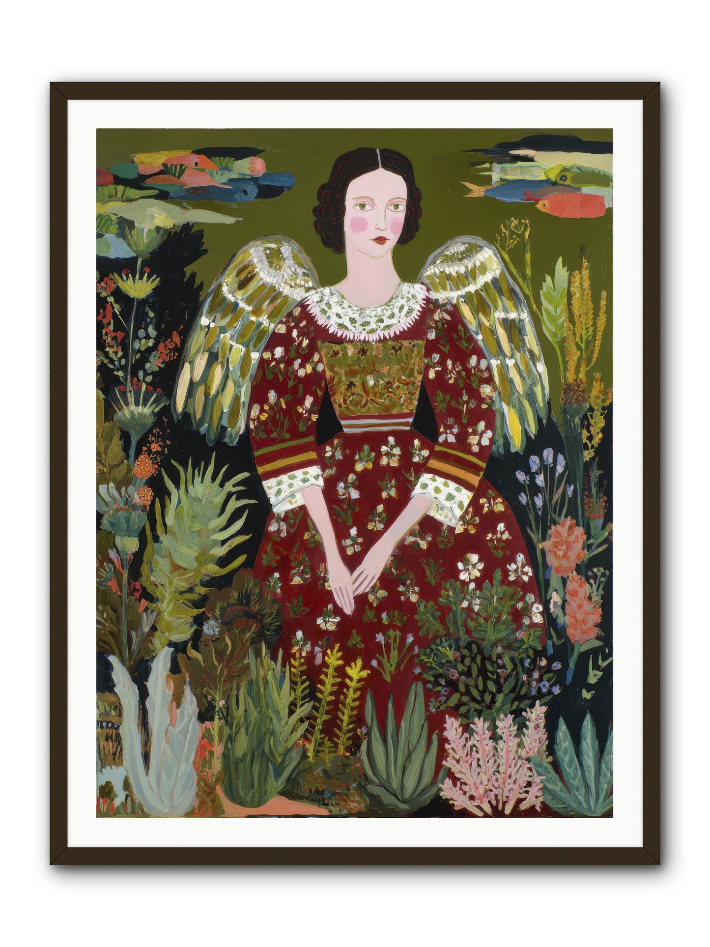 Meadow’s Grace Angel-REZ -- Framed Print - Black 36x48