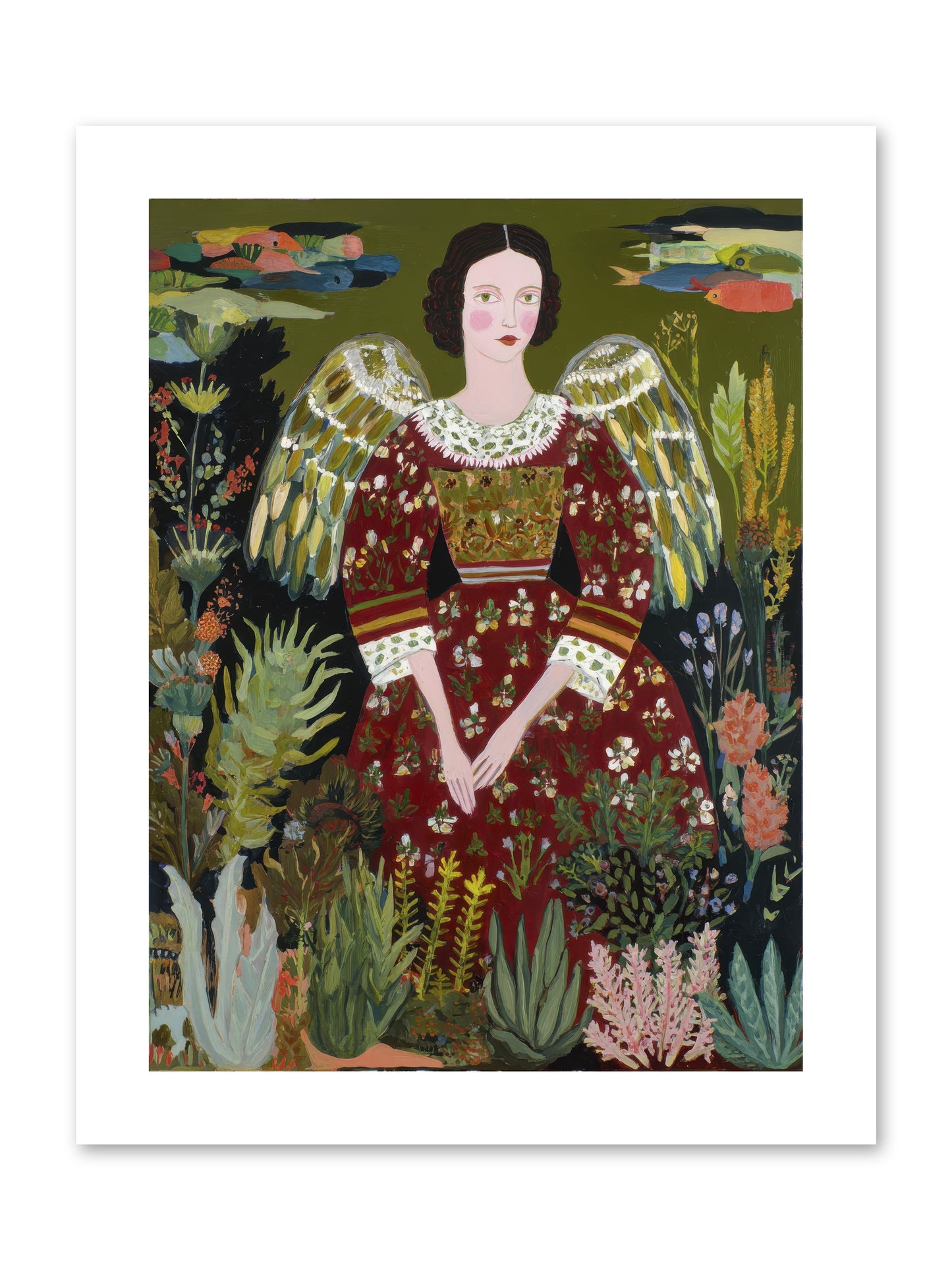 Meadow’s Grace Angel-REZ -- Loose Canvas Print 9x12