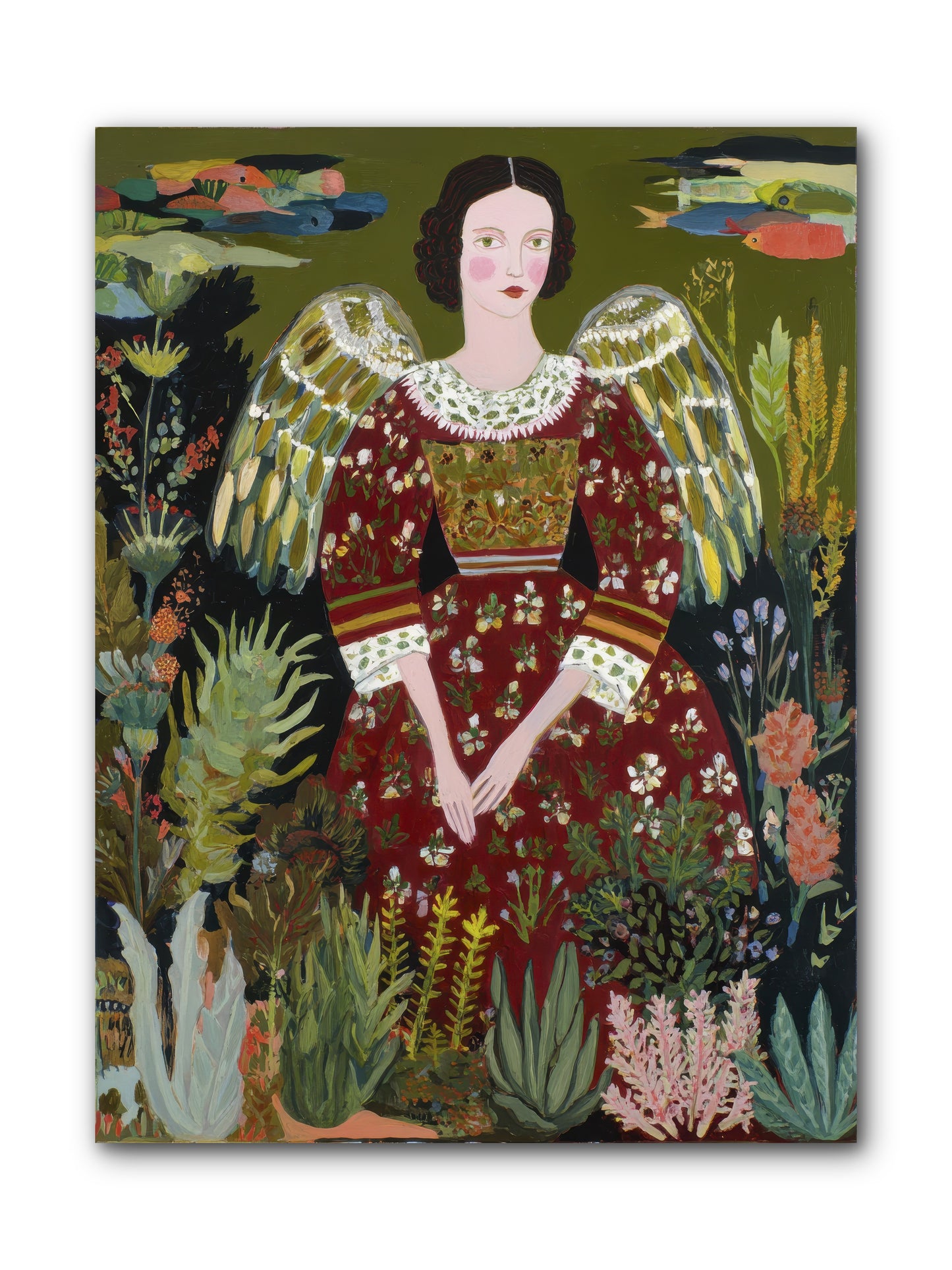 Meadow’s Grace Angel-REZ -- Wrapped Canvas 9x12