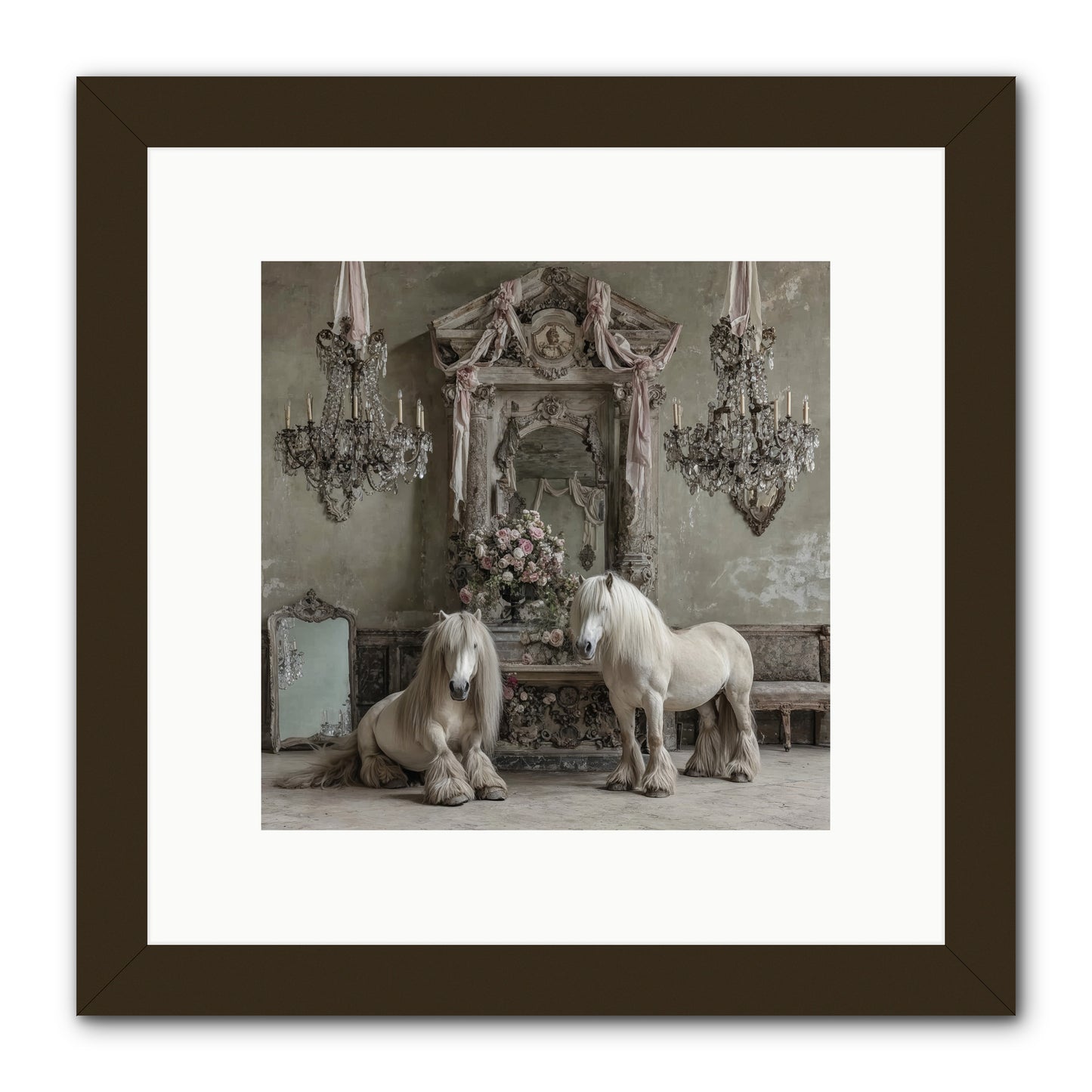 Meadowfield Etiquette -- Framed Print - Black 10x10