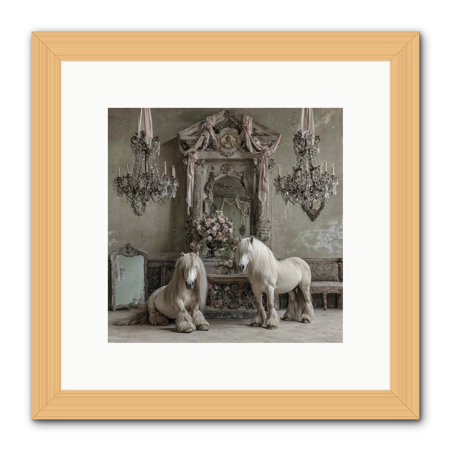 Meadowfield Etiquette -- Framed Print - Natural 10x10