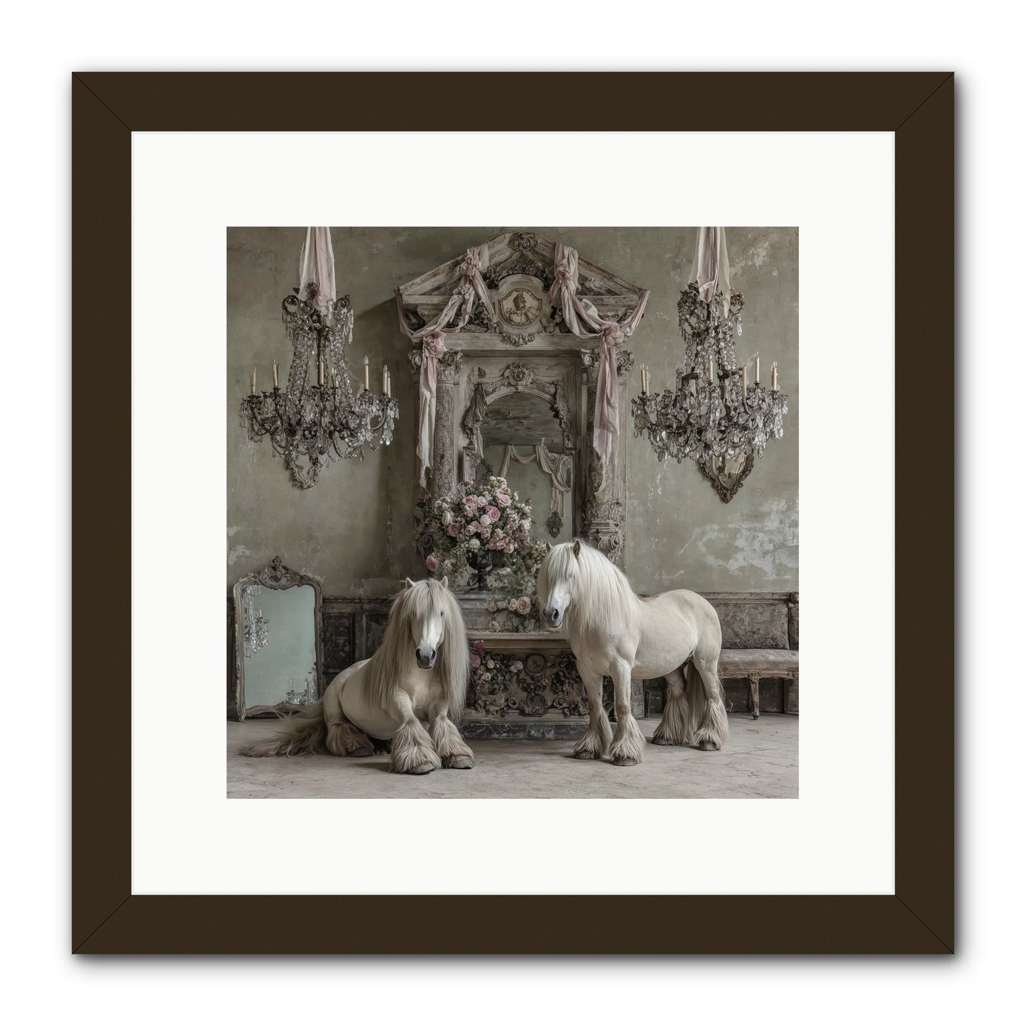 Meadowfield Etiquette -- Framed Print - Black 12x12