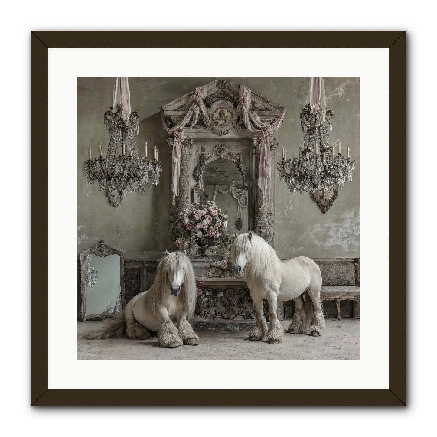 Meadowfield Etiquette -- Framed Print - Black 20x20