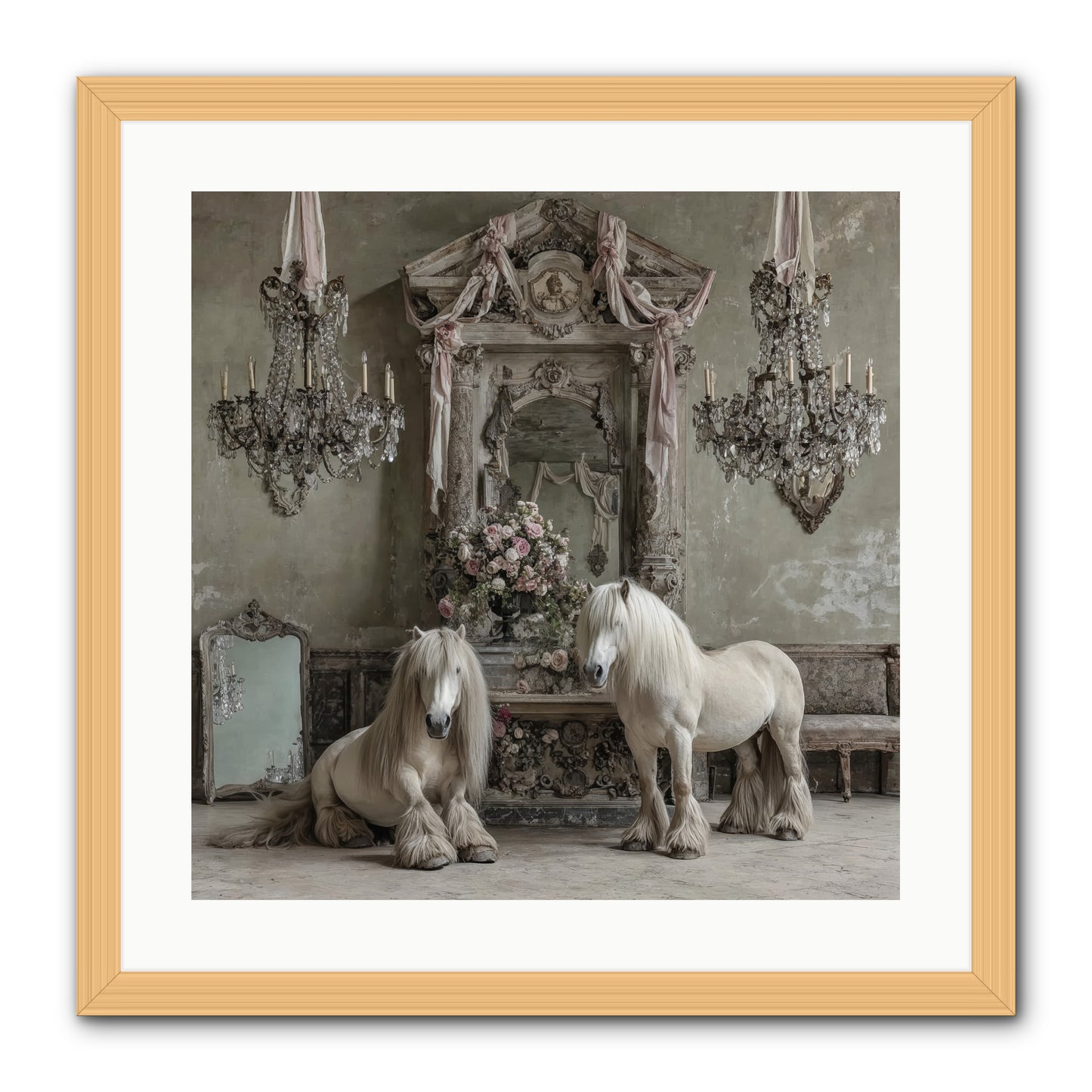 Meadowfield Etiquette -- Framed Print - Natural 20x20