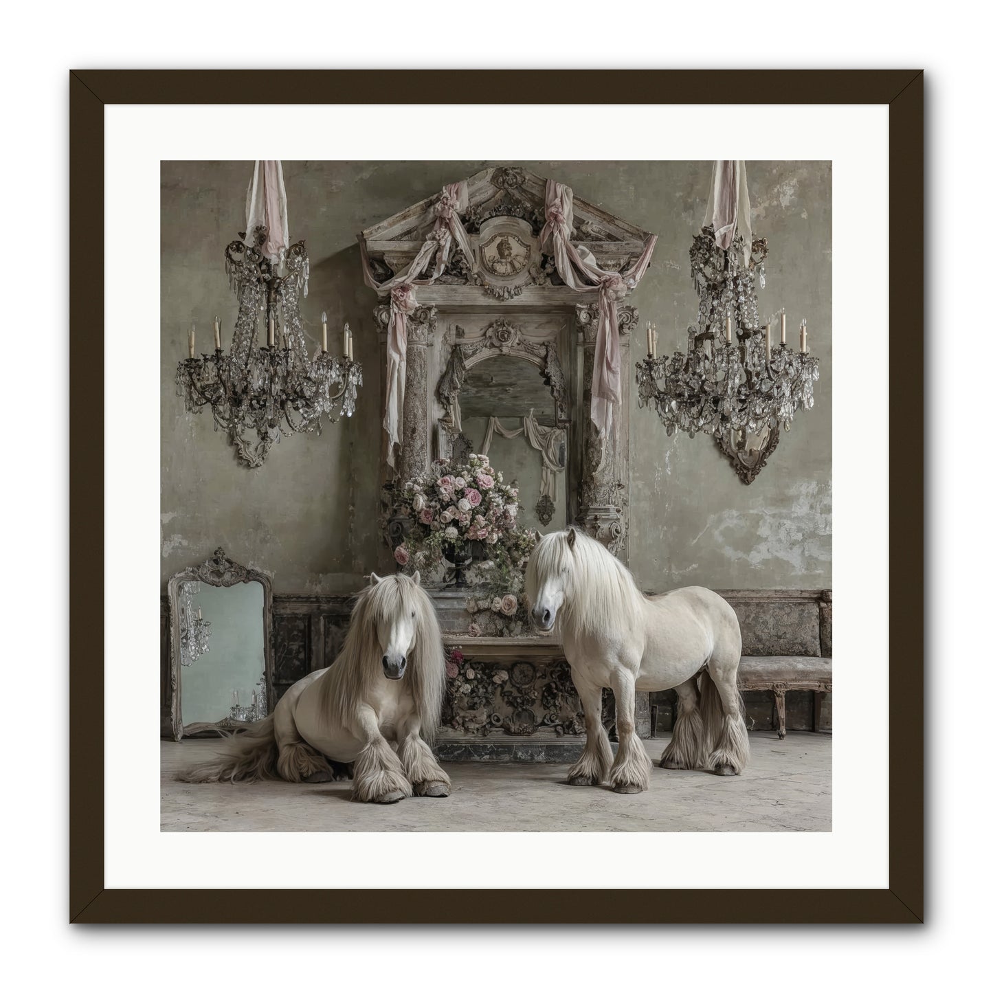 Meadowfield Etiquette -- Framed Print - Black 24x24