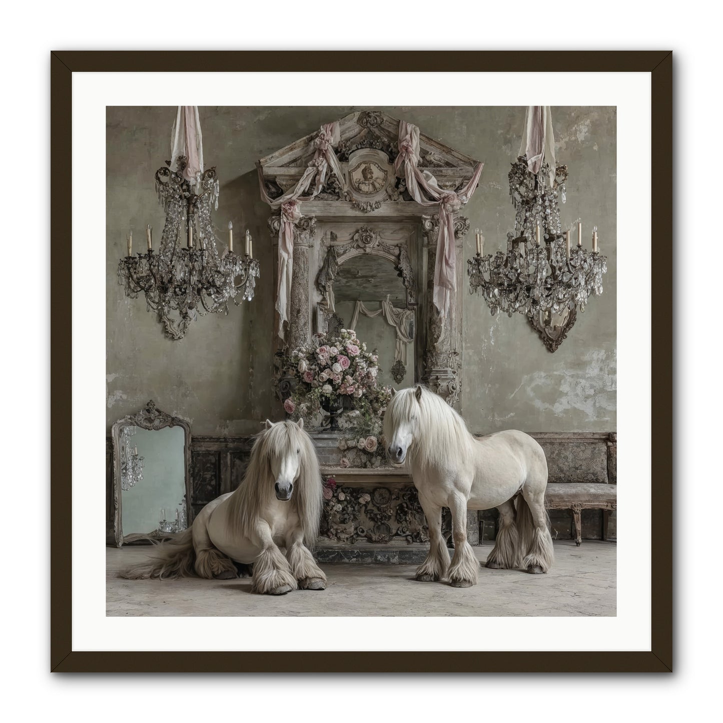 Meadowfield Etiquette -- Framed Print - Black 30x30