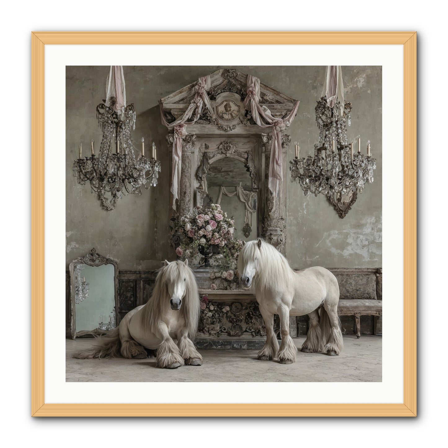 Meadowfield Etiquette -- Framed Print - Natural 30x30