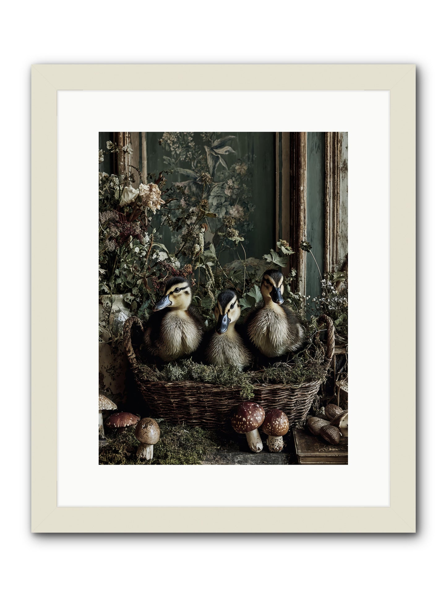 Meadowlands -- Framed Print - White 12x16