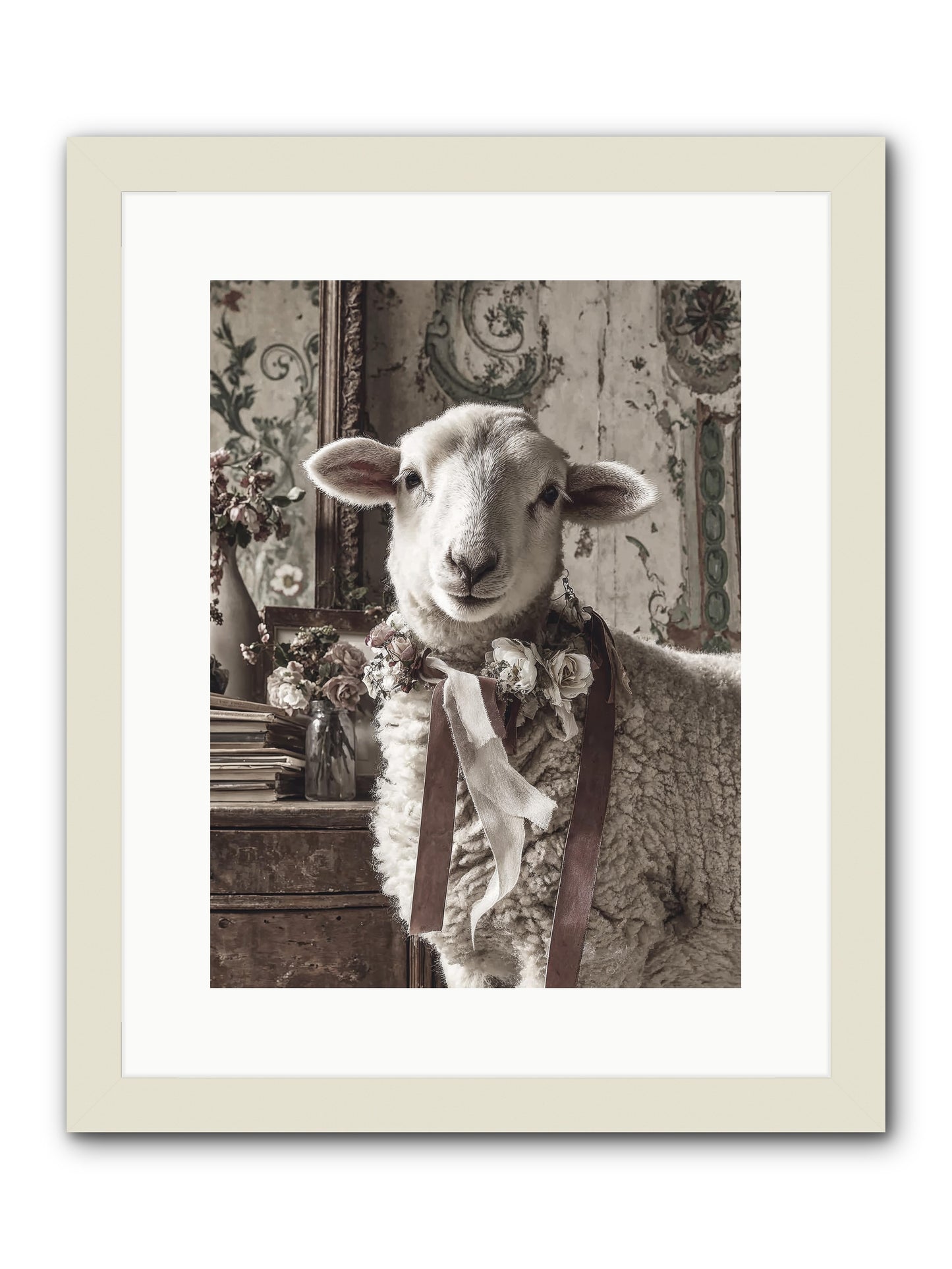 Meadowlark -- Framed Print - White 12x16