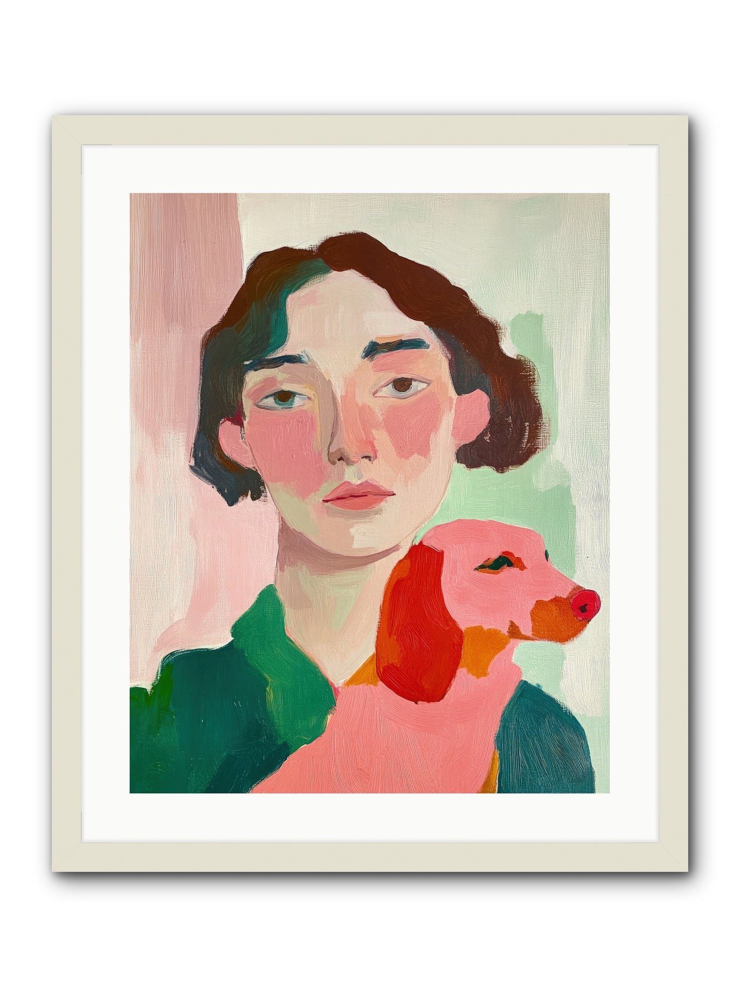 Medici's Love -- Framed Print - White 20x25