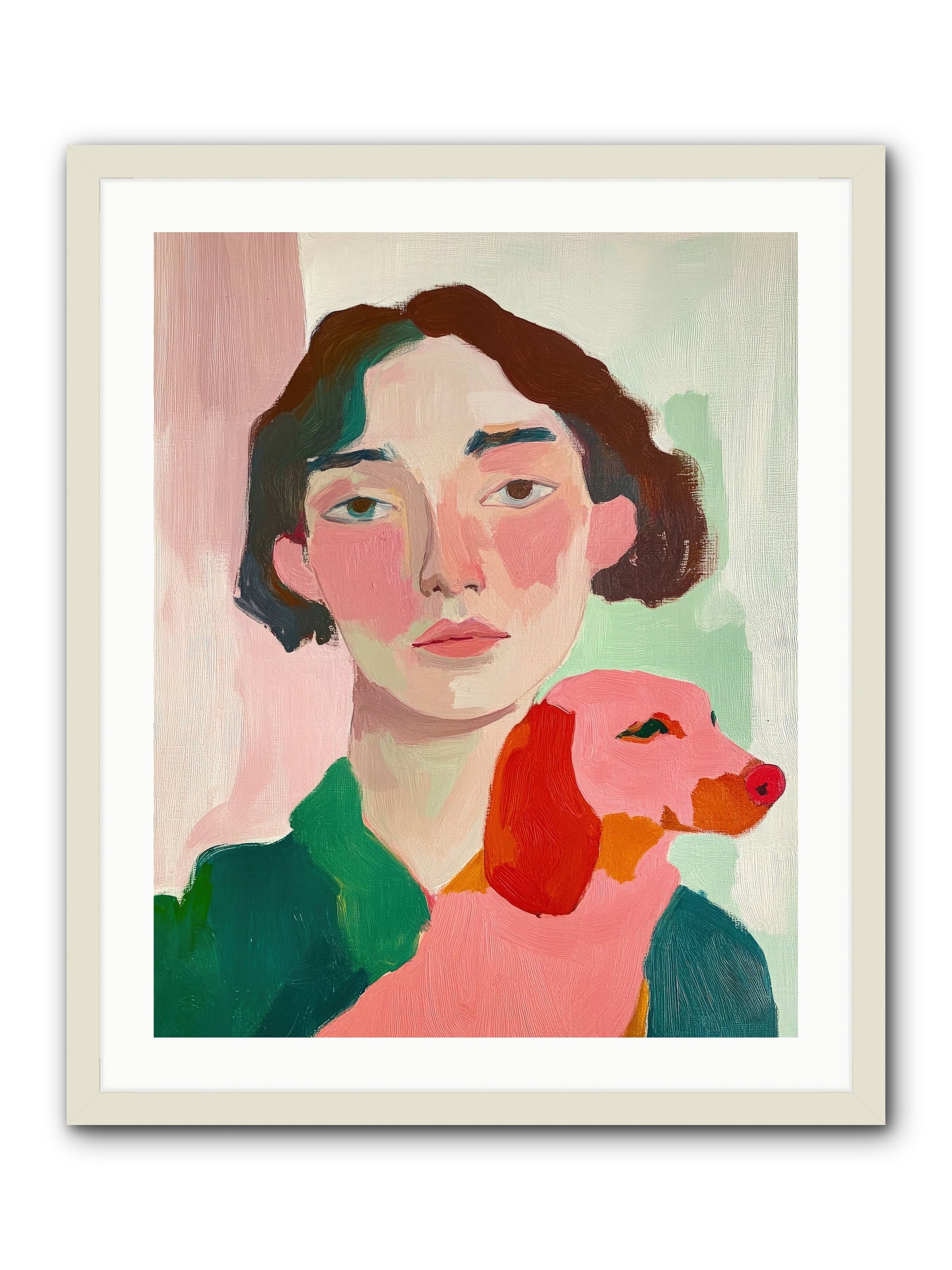 Medici's Love -- Framed Print - White 24x30