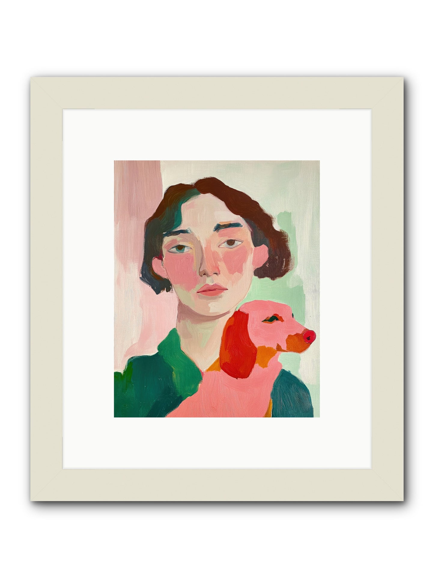 Medici's Love -- Framed Print - White 8x10