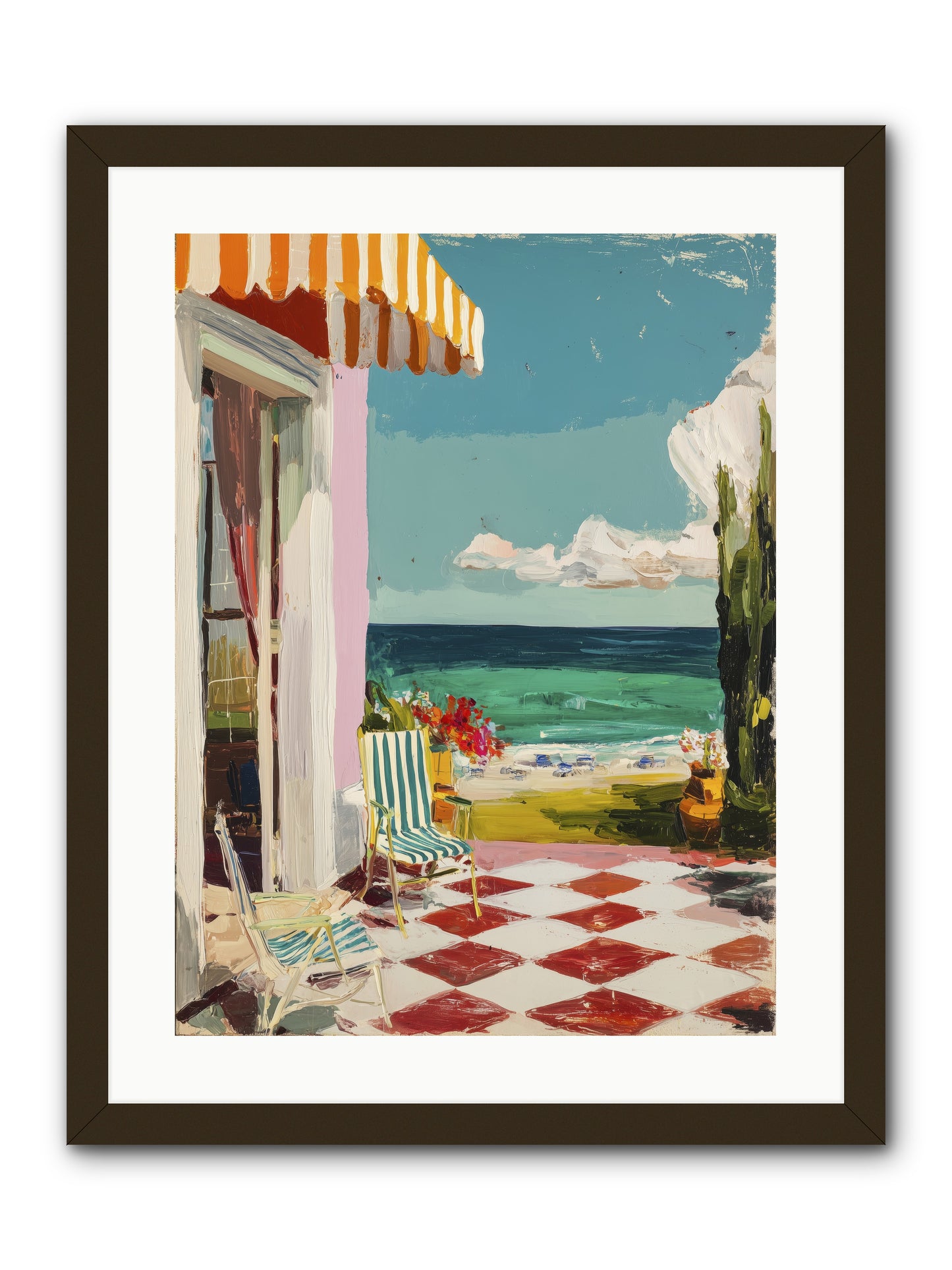 Meditation Deck -- Framed Print - Black 18x24