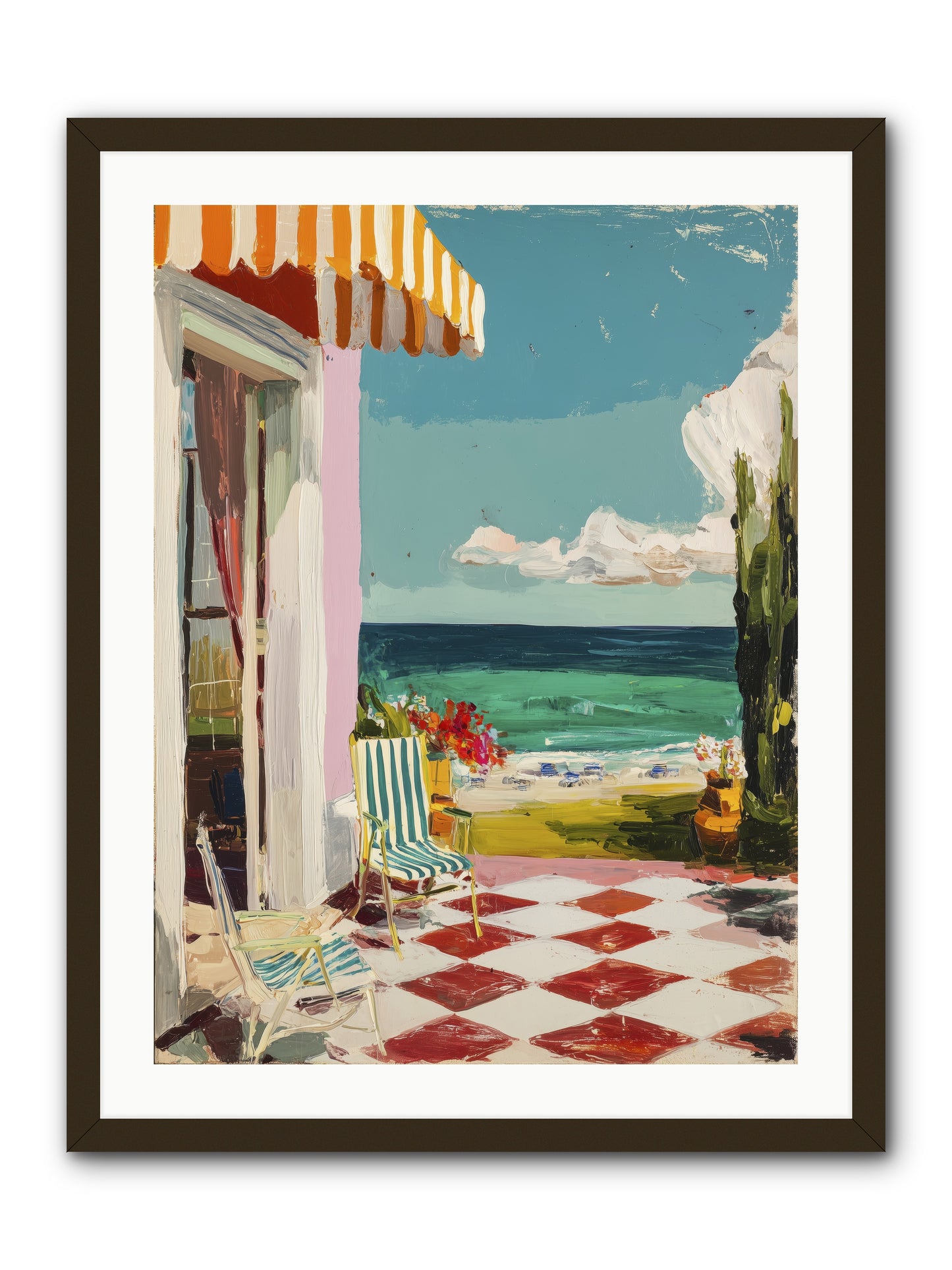 Meditation Deck -- Framed Print - Black 24x32