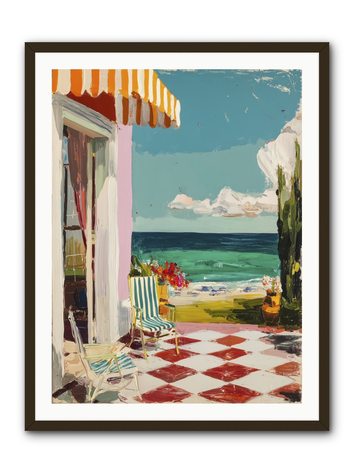Meditation Deck -- Framed Print - Black 30x40