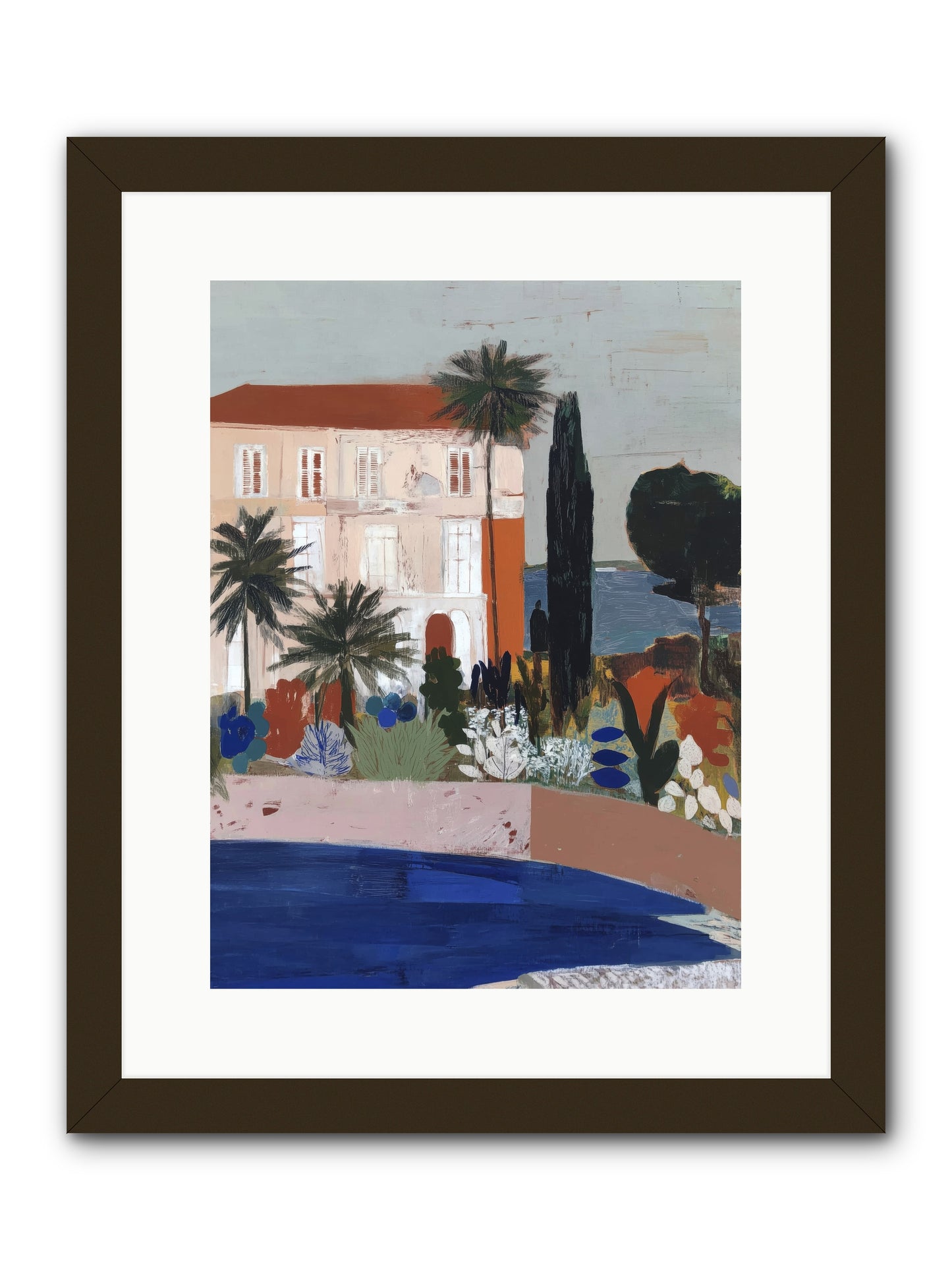 Meditation Perch  -- Framed Print - Black 12x16