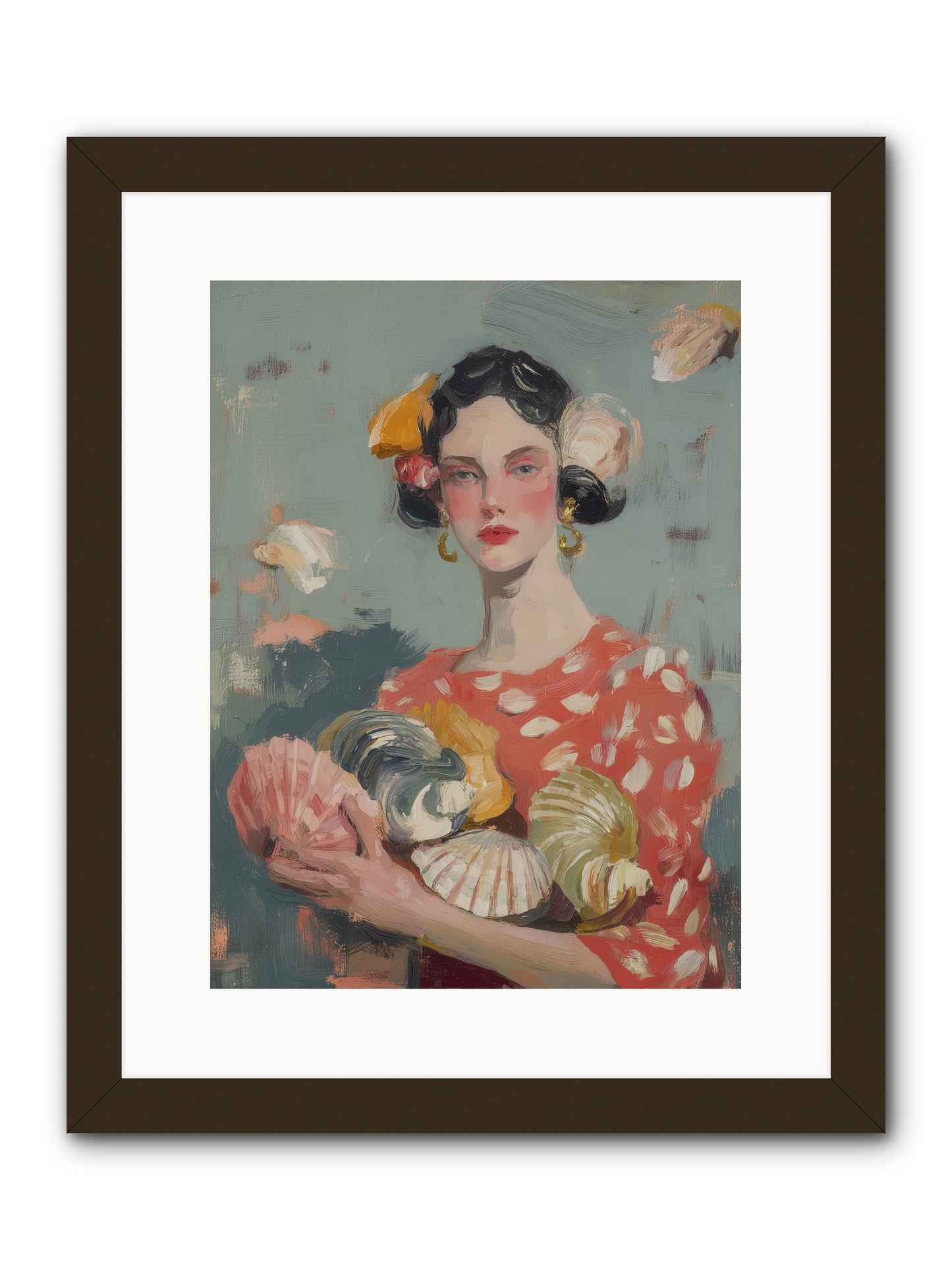 Mediterranean Majesty -- Framed Print - Black 12x16