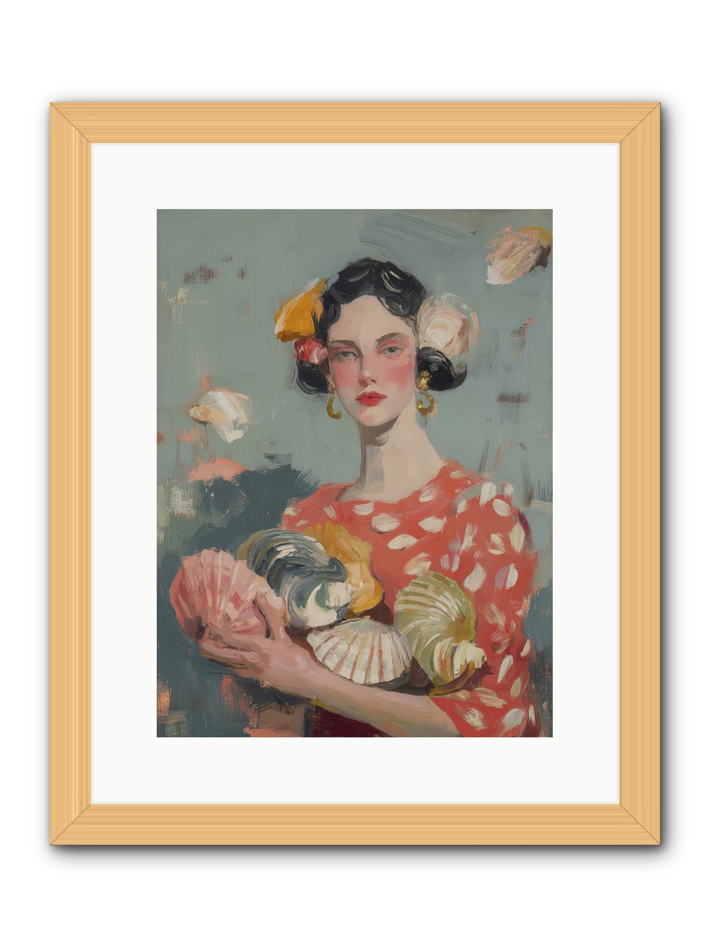 Mediterranean Majesty -- Framed Print - Natural 12x16