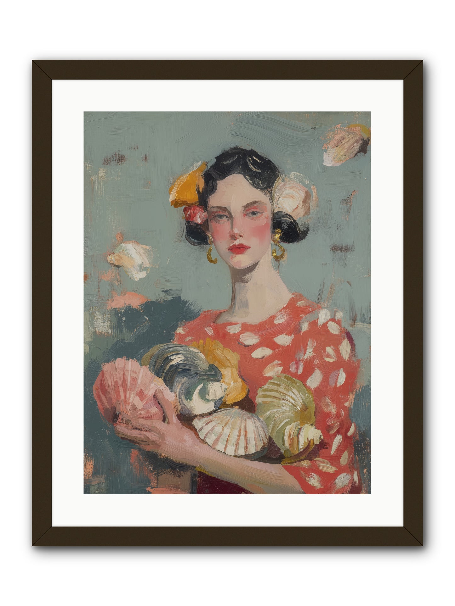 Mediterranean Majesty -- Framed Print - Black 18x24