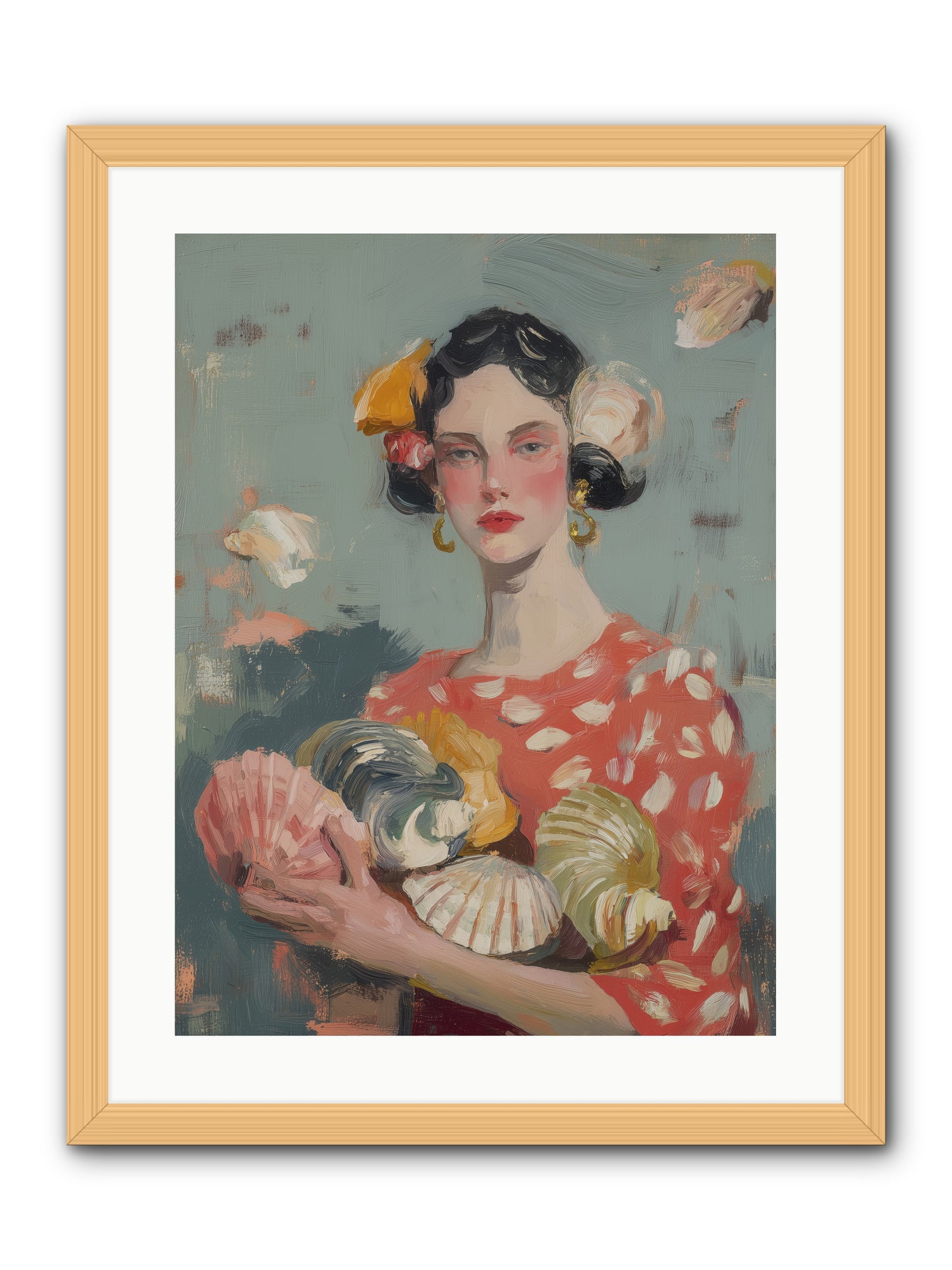 Mediterranean Majesty -- Framed Print - Natural 18x24