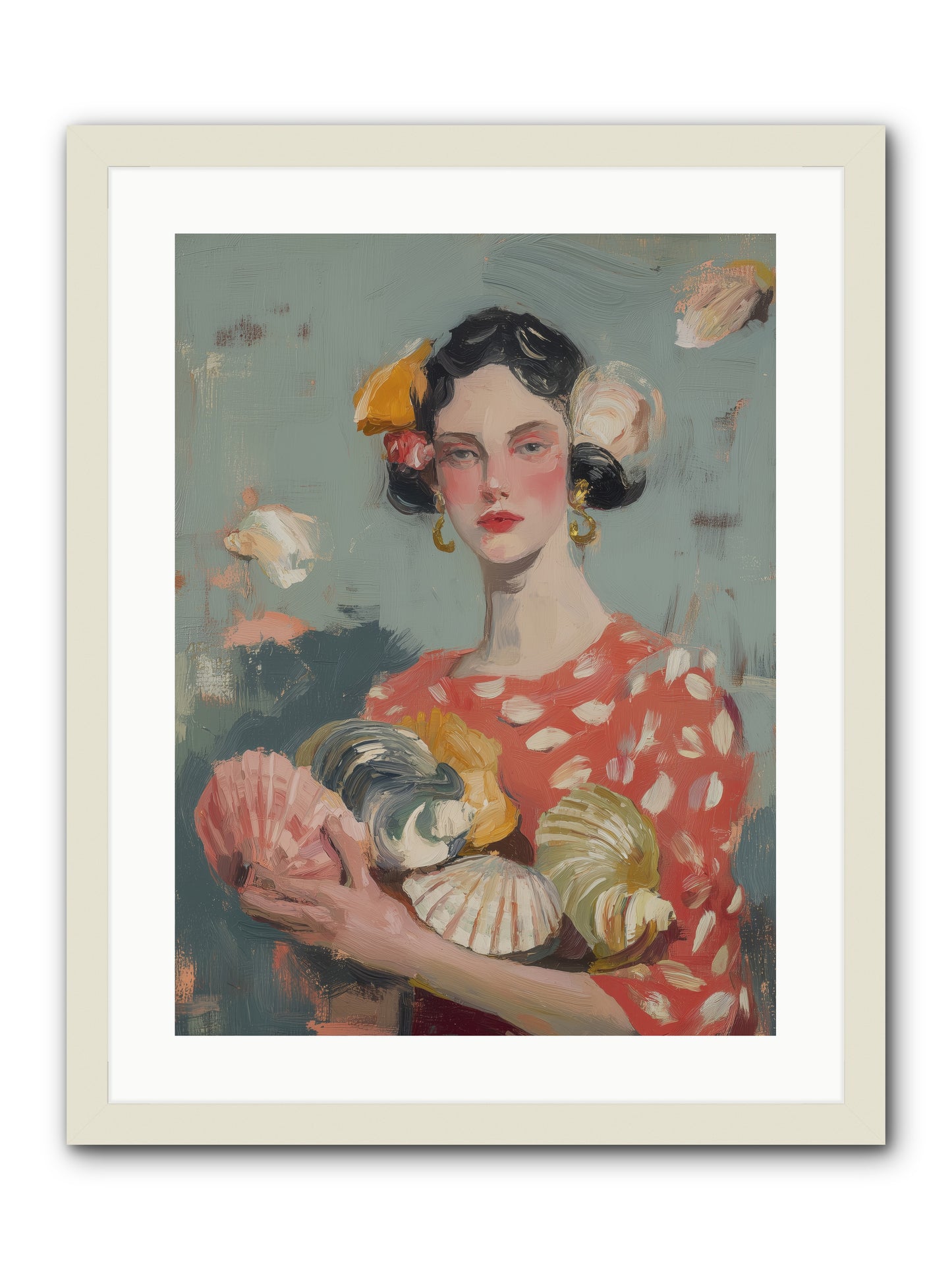 Mediterranean Majesty -- Framed Print - White 18x24