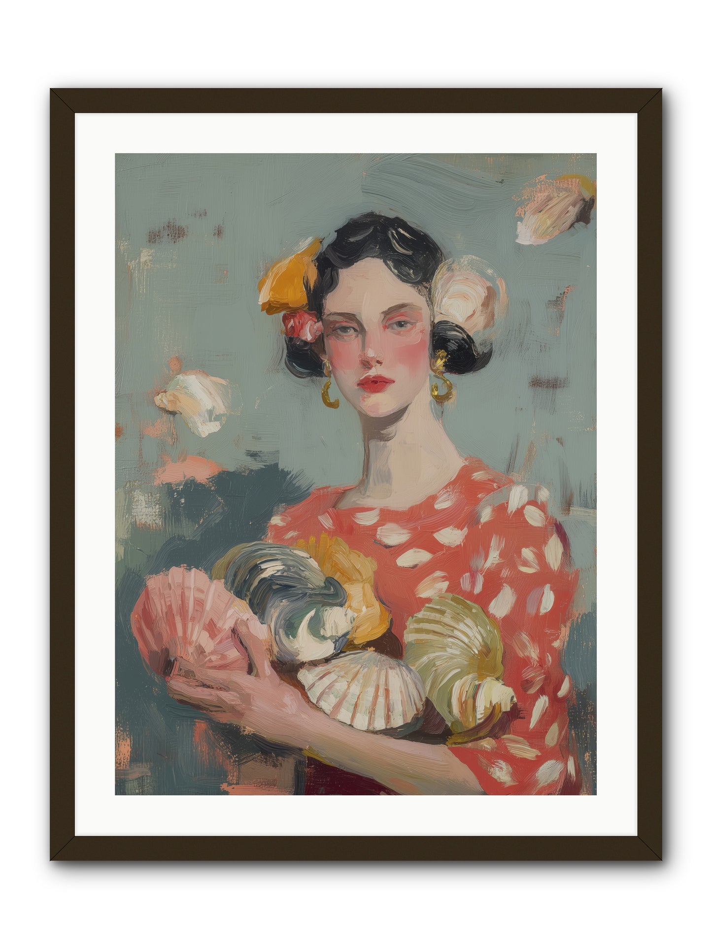 Mediterranean Majesty -- Framed Print - Black 24x32