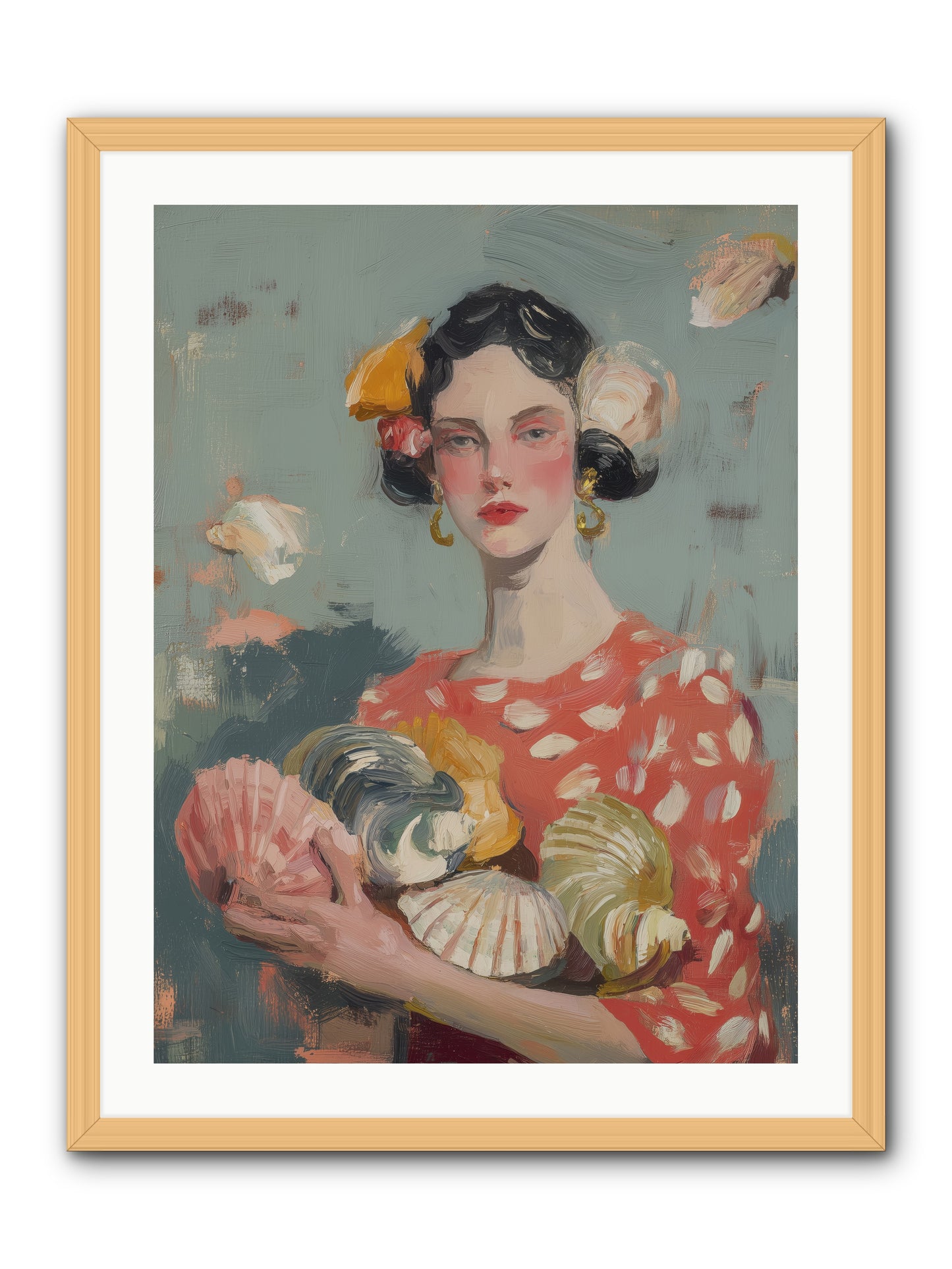 Mediterranean Majesty -- Framed Print - Natural 24x32
