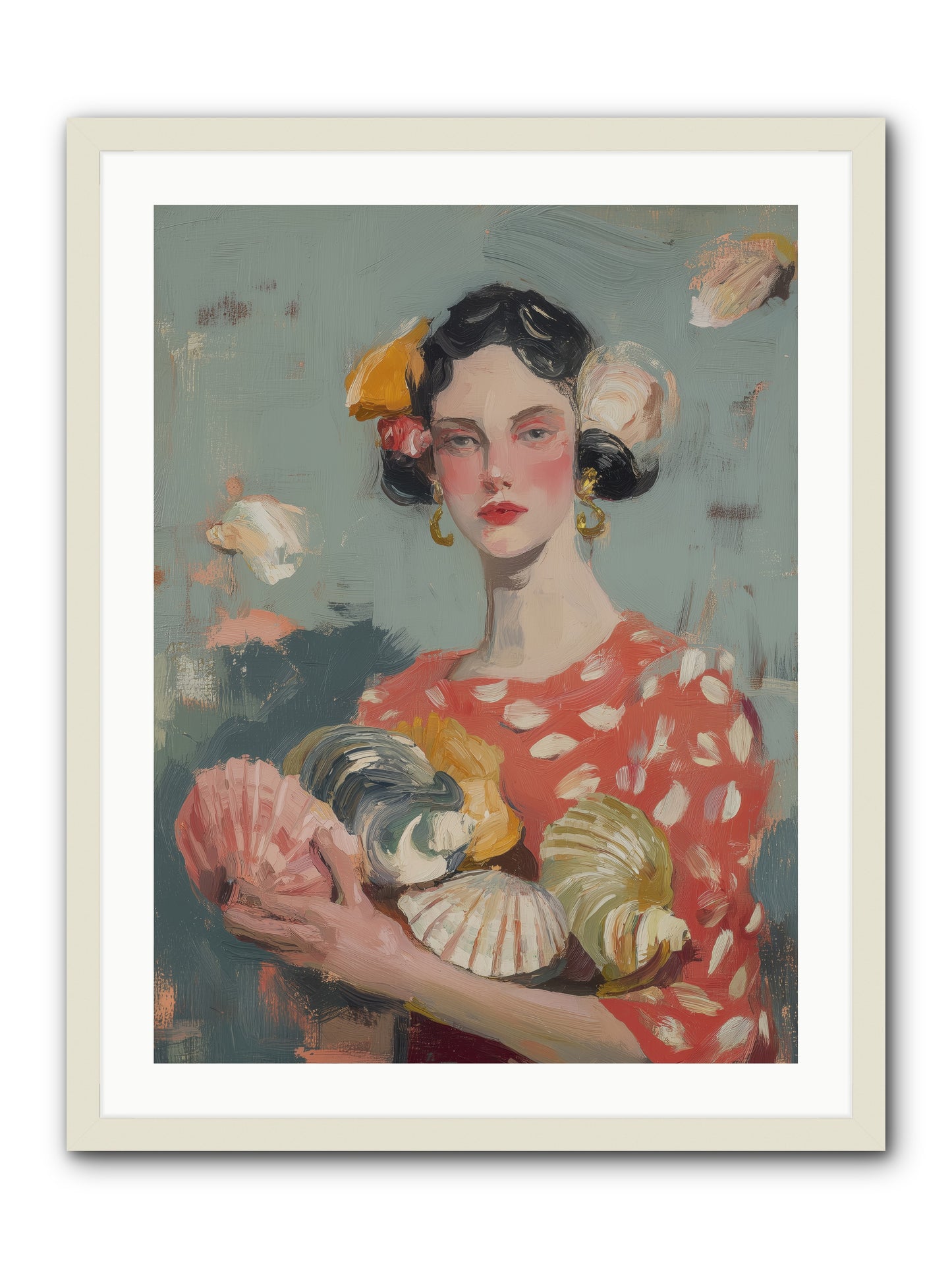Mediterranean Majesty -- Framed Print - White 24x32