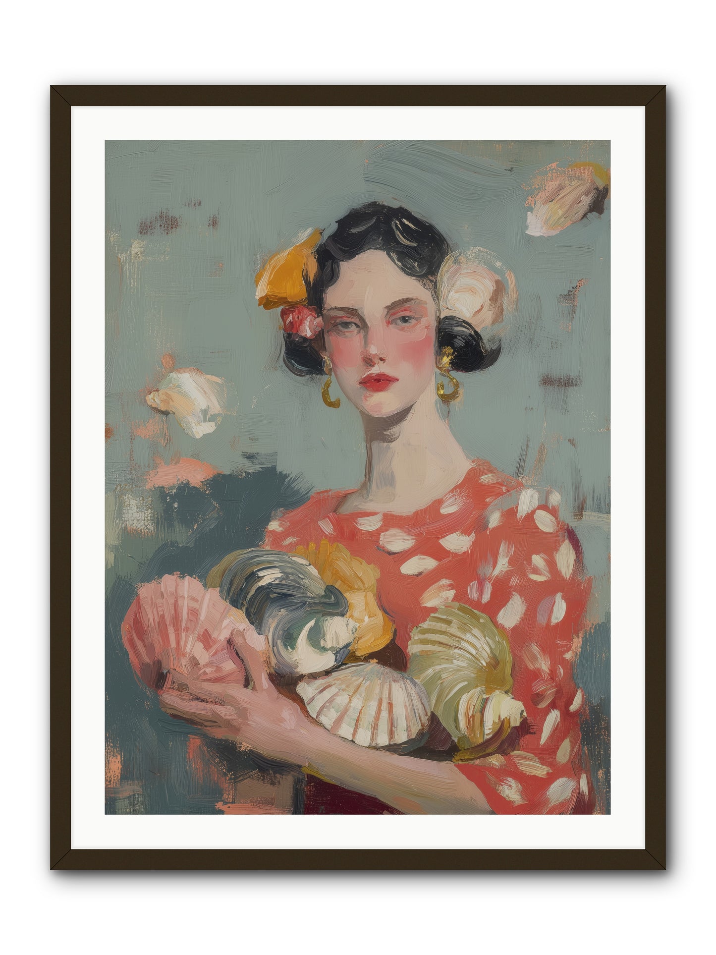 Mediterranean Majesty -- Framed Print - Black 30x40