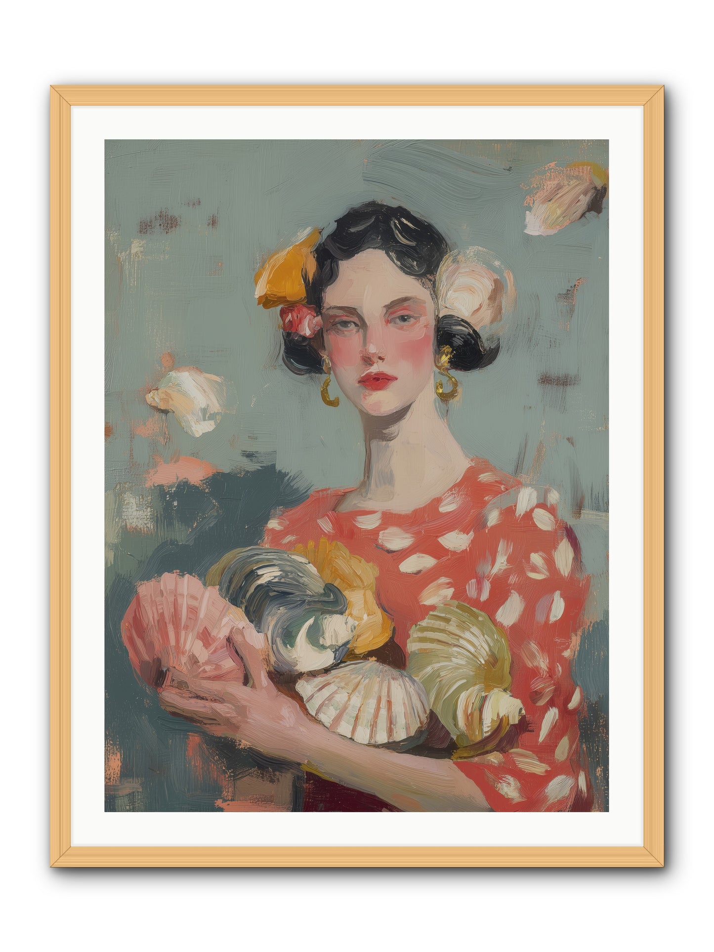 Mediterranean Majesty -- Framed Print - Natural 30x40